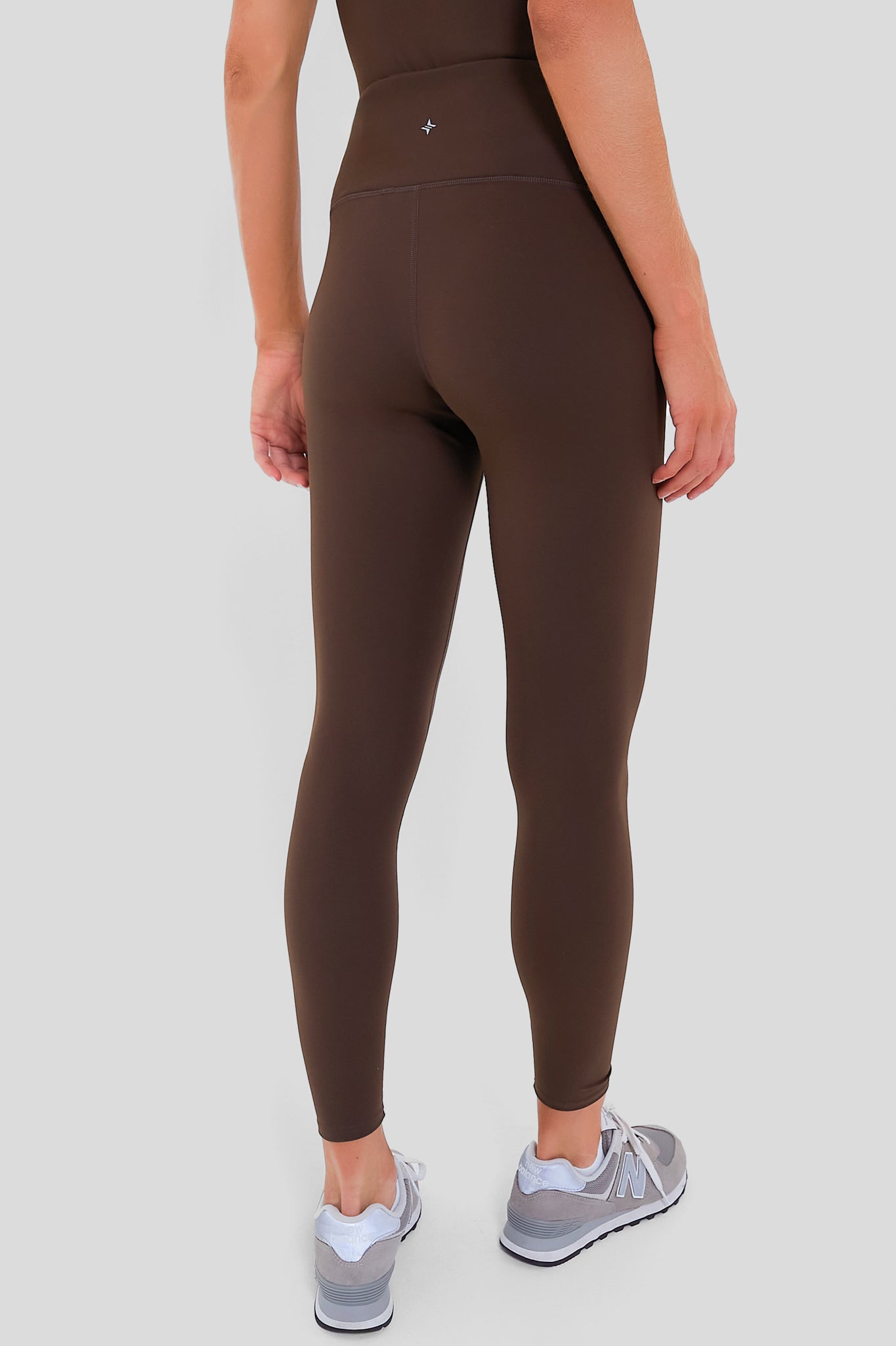 Chocolate Brown High Rise Compression Spandex MacKenzie Legging-Charming Tale Store