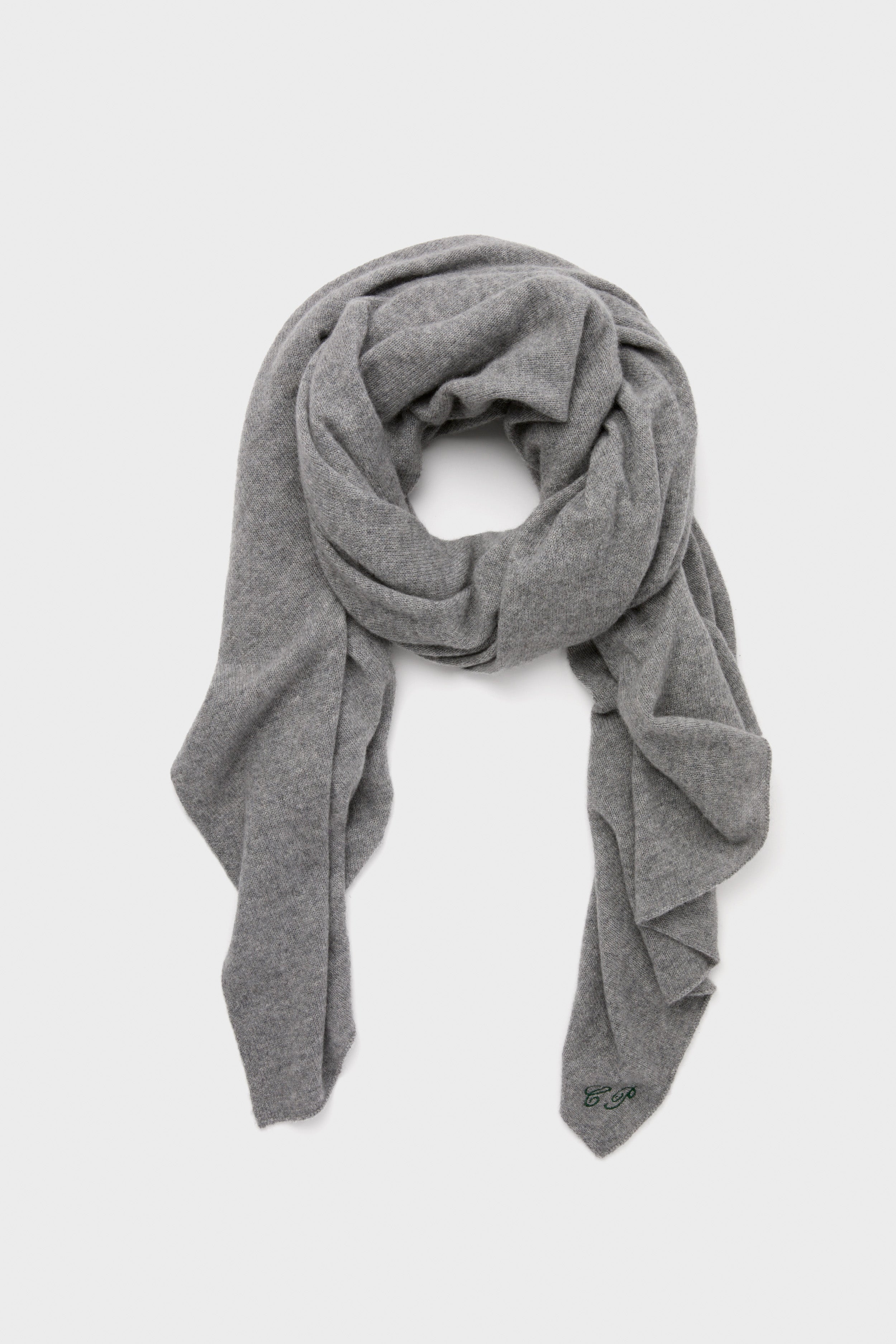 Shadow Gray Cashmere Blanket Scarf-Charming Tale Store
