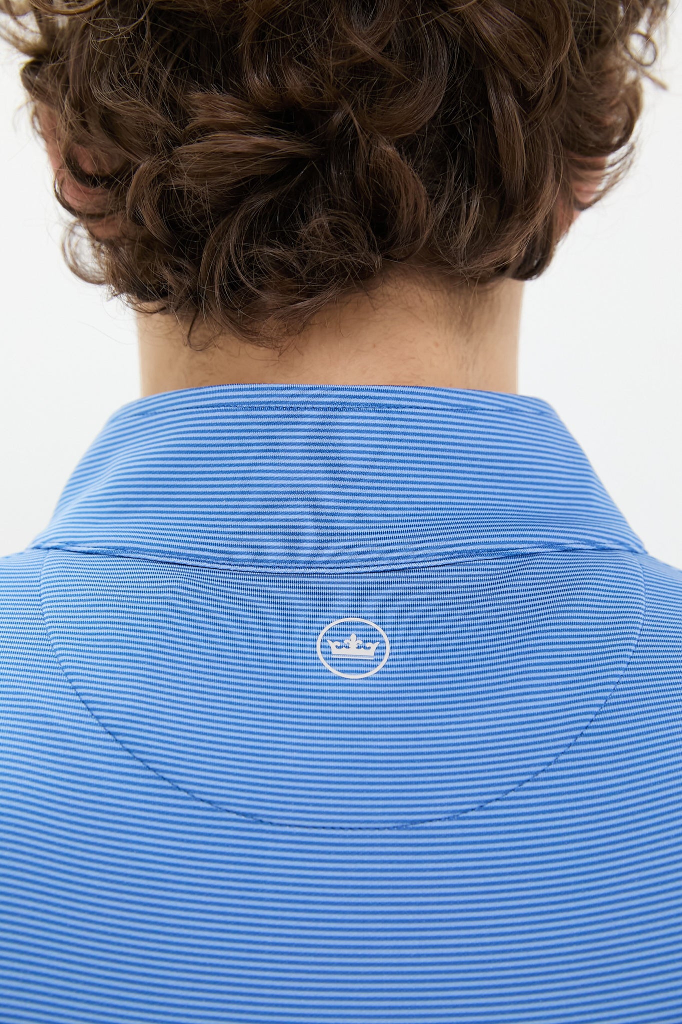 Sailor Blue Perth Sugar Stripe Performance Quarter-Zip-Charming Tale Store