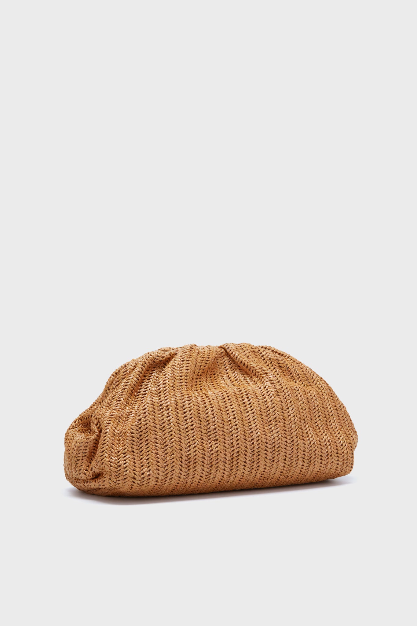 Dark Raffia Slouchy Clutch-Charming Tale Store