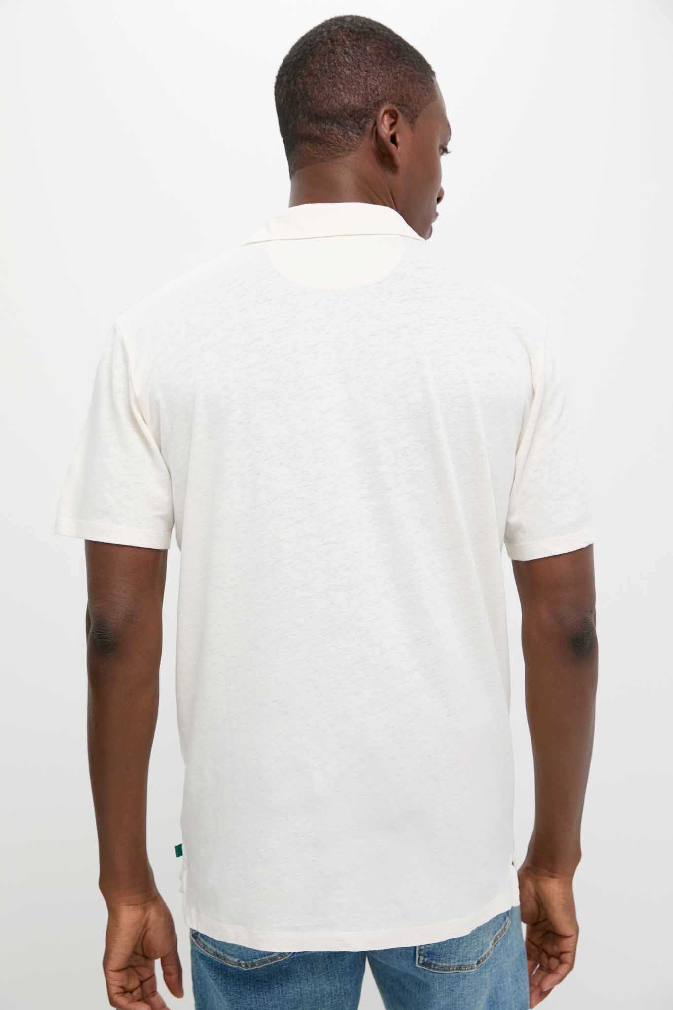 Sand Drift Linen Polo-Charming Tale Store