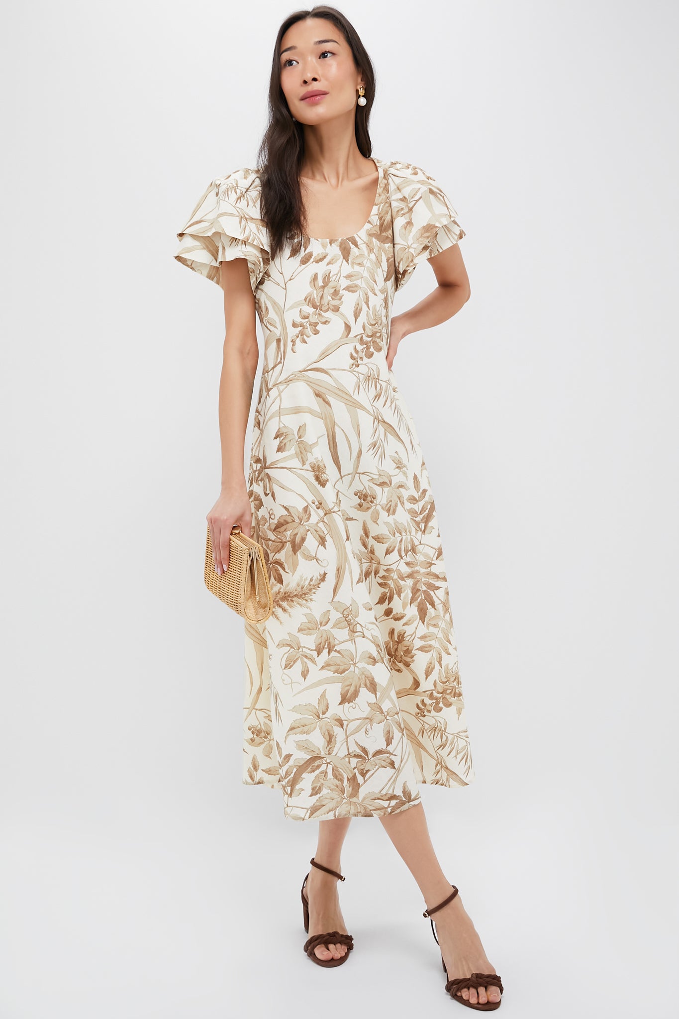 Dune Breeze Cotton Linen Lily Dress-Charming Tale Store