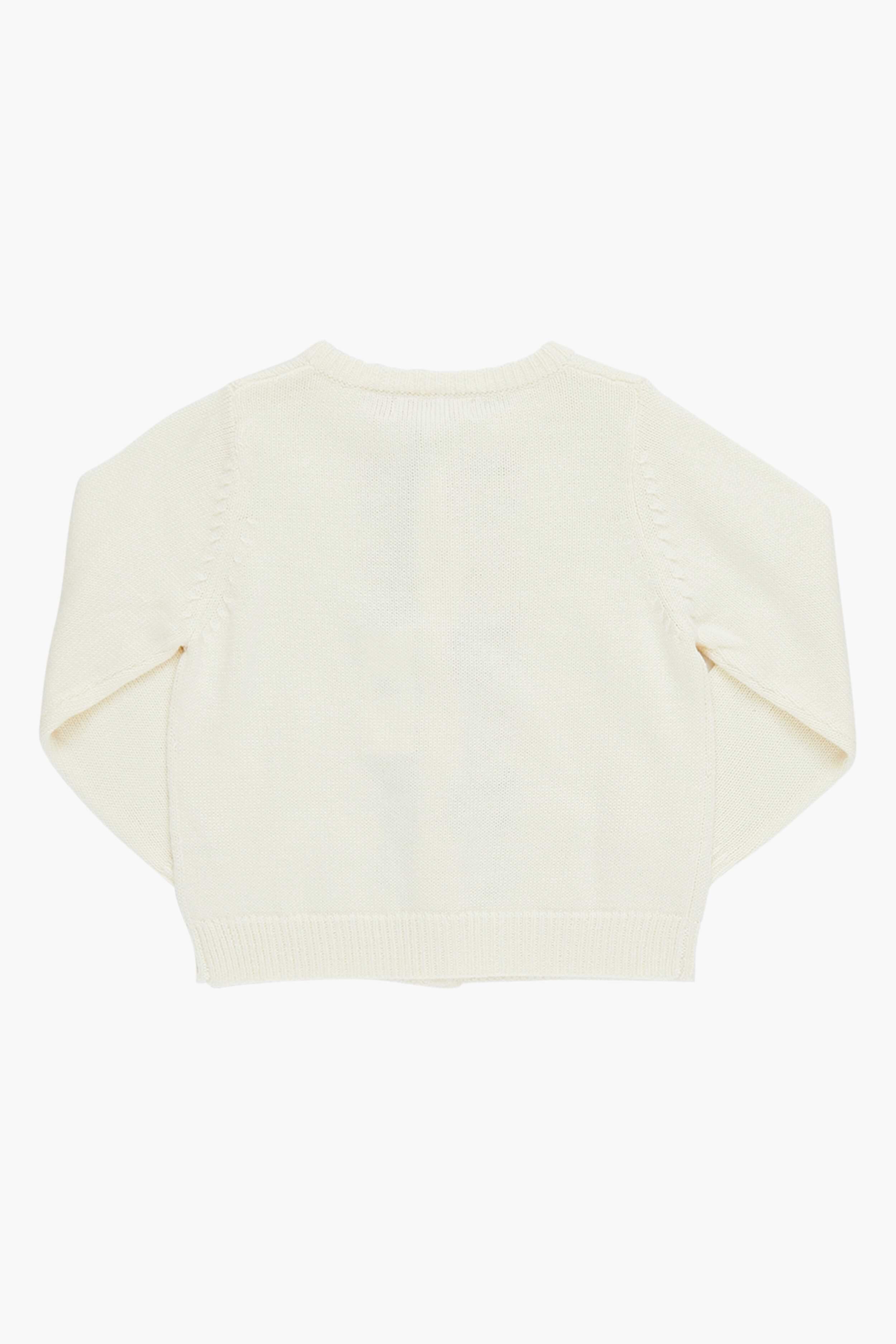 Cream Bows Baby Girls Maude Sweater-Charming Tale Store