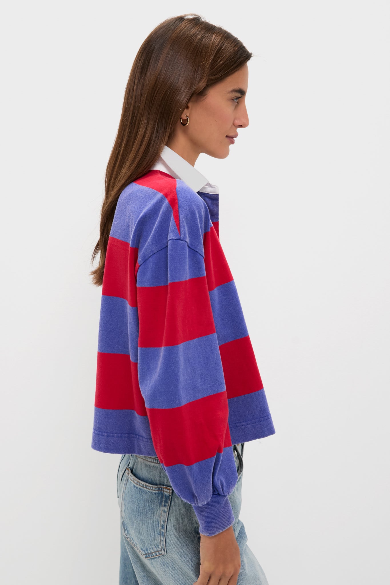 Gameday Red and Blue Swiftie Rugby Polo-Charming Tale Store