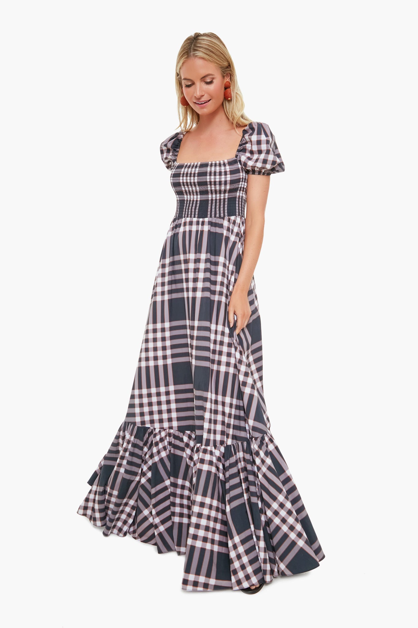 Fall Plaid Gianna Dress-Charming Tale Store