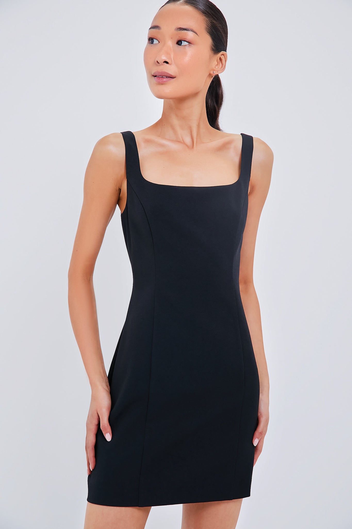 Holly Golightly Black Mini Dress-Charming Tale Store