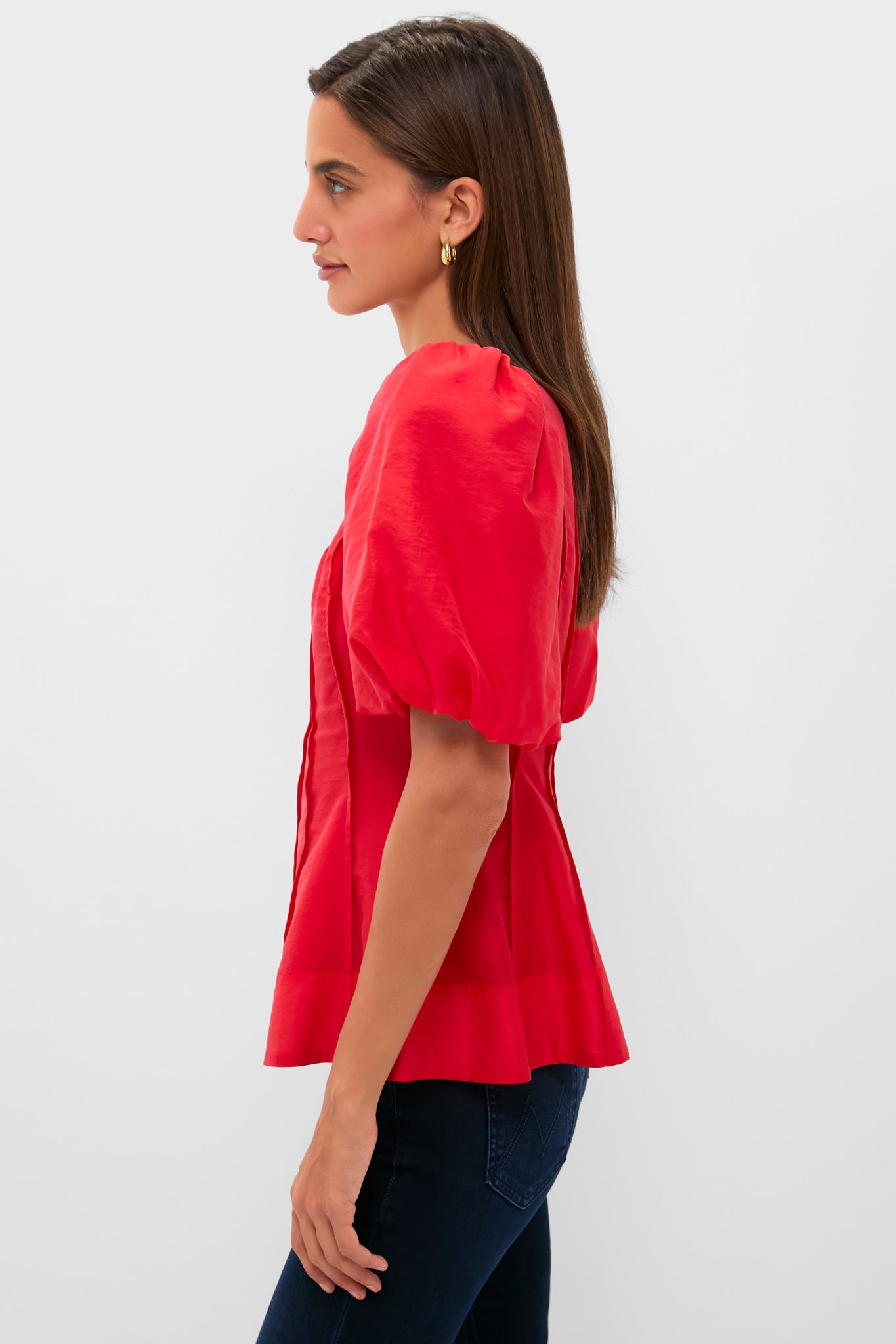 Ruby Taffeta Annalise Blouse-Charming Tale Store