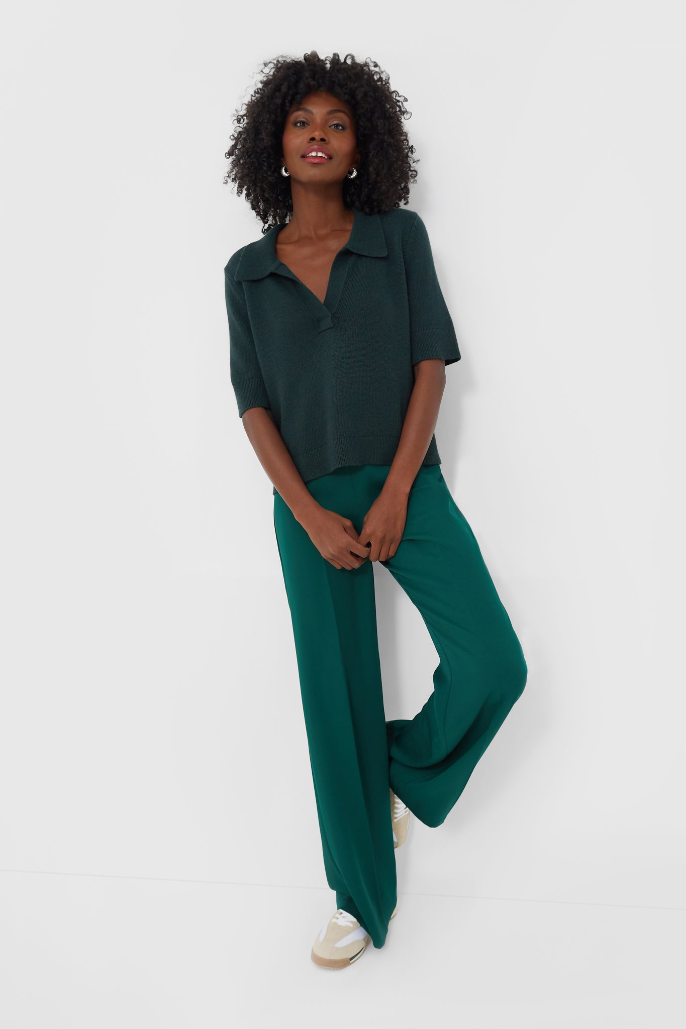 Deep Green Erin Pants-Charming Tale Store