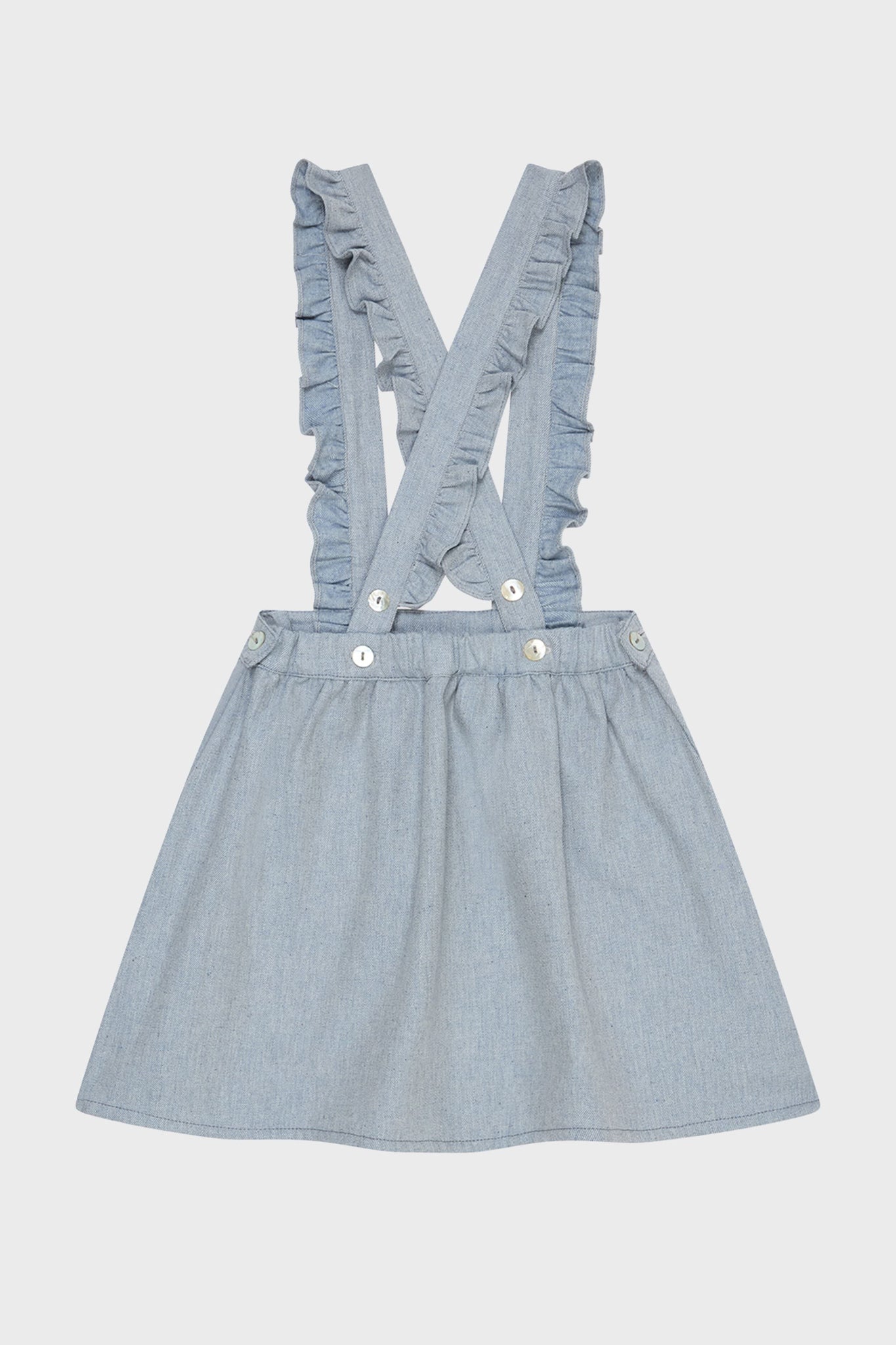 Dusty Blue Agata Skirt-Charming Tale Store