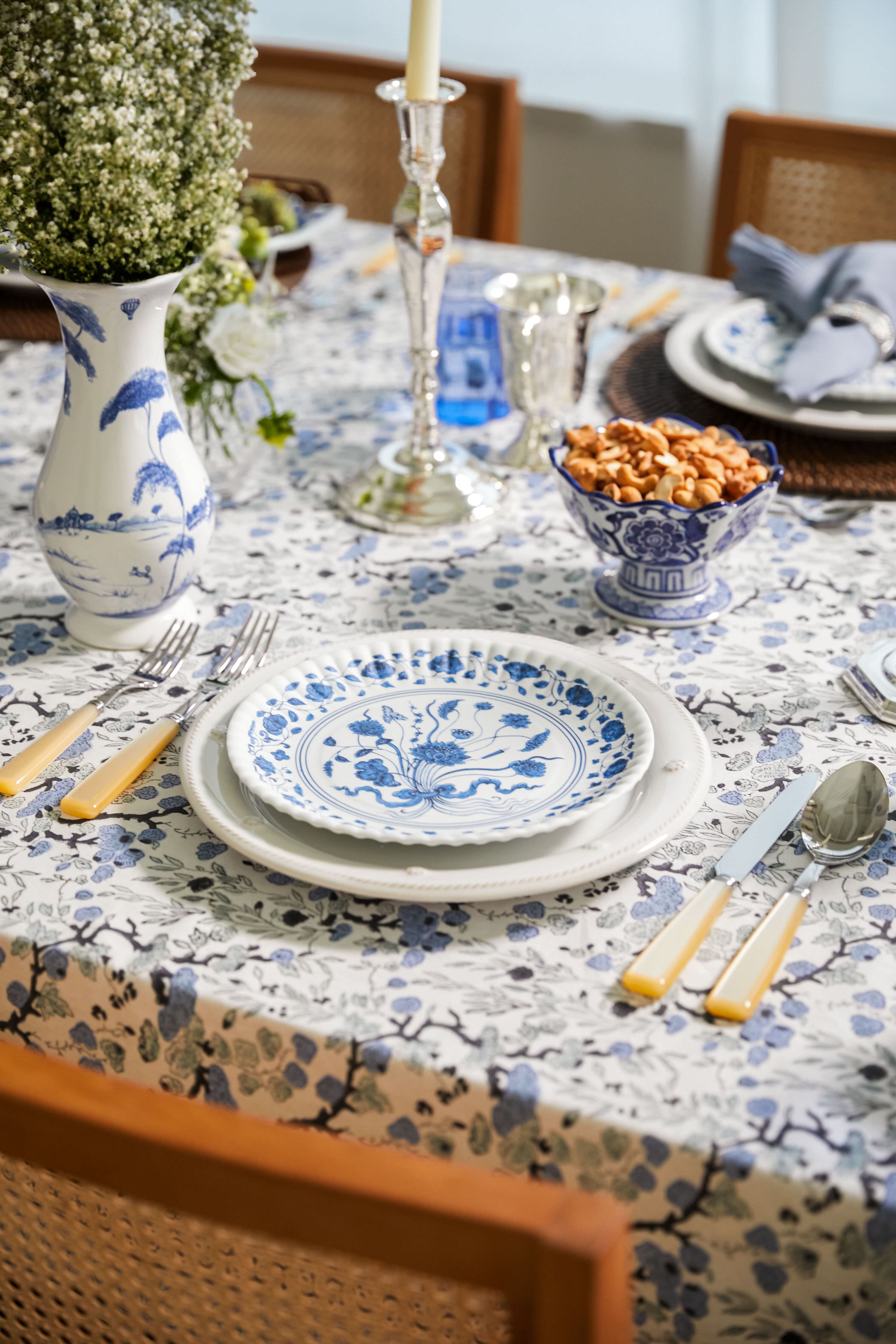 Botanical Melamine Plates (Set of 4)-Charming Tale Store