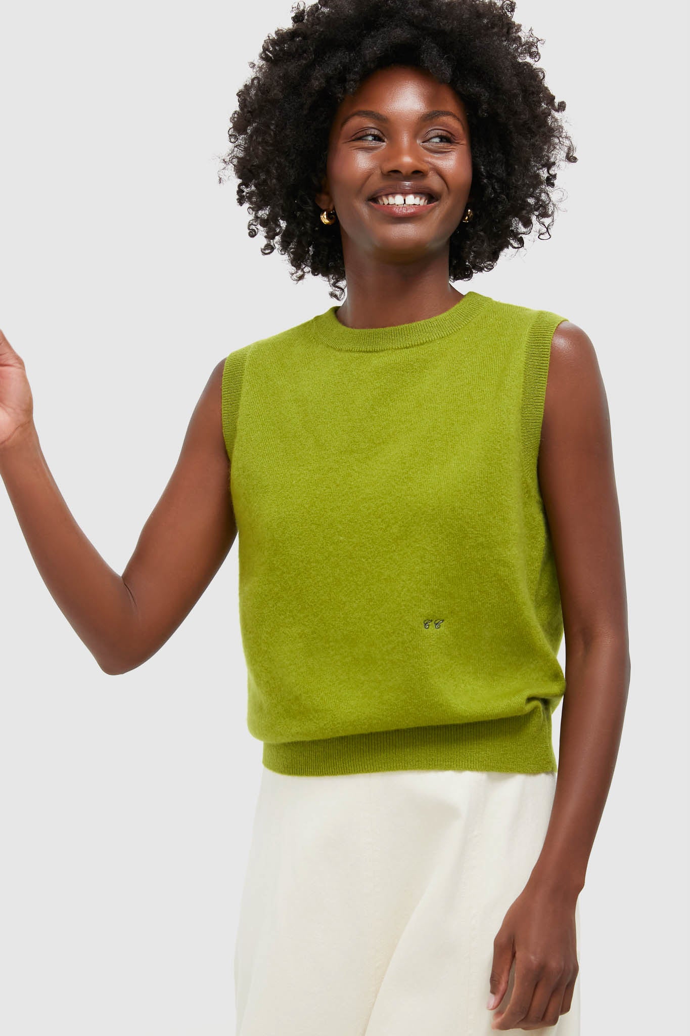 Woodbine Green Cashmere Shell-Charming Tale Store