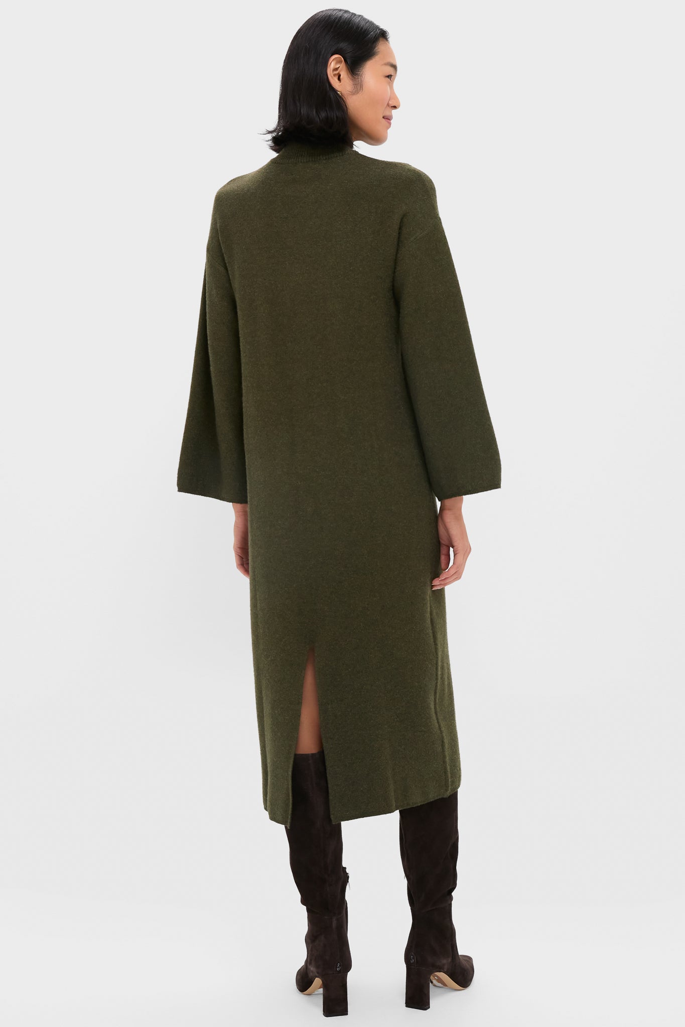 Olive Vivianne Midi Dress-Charming Tale Store