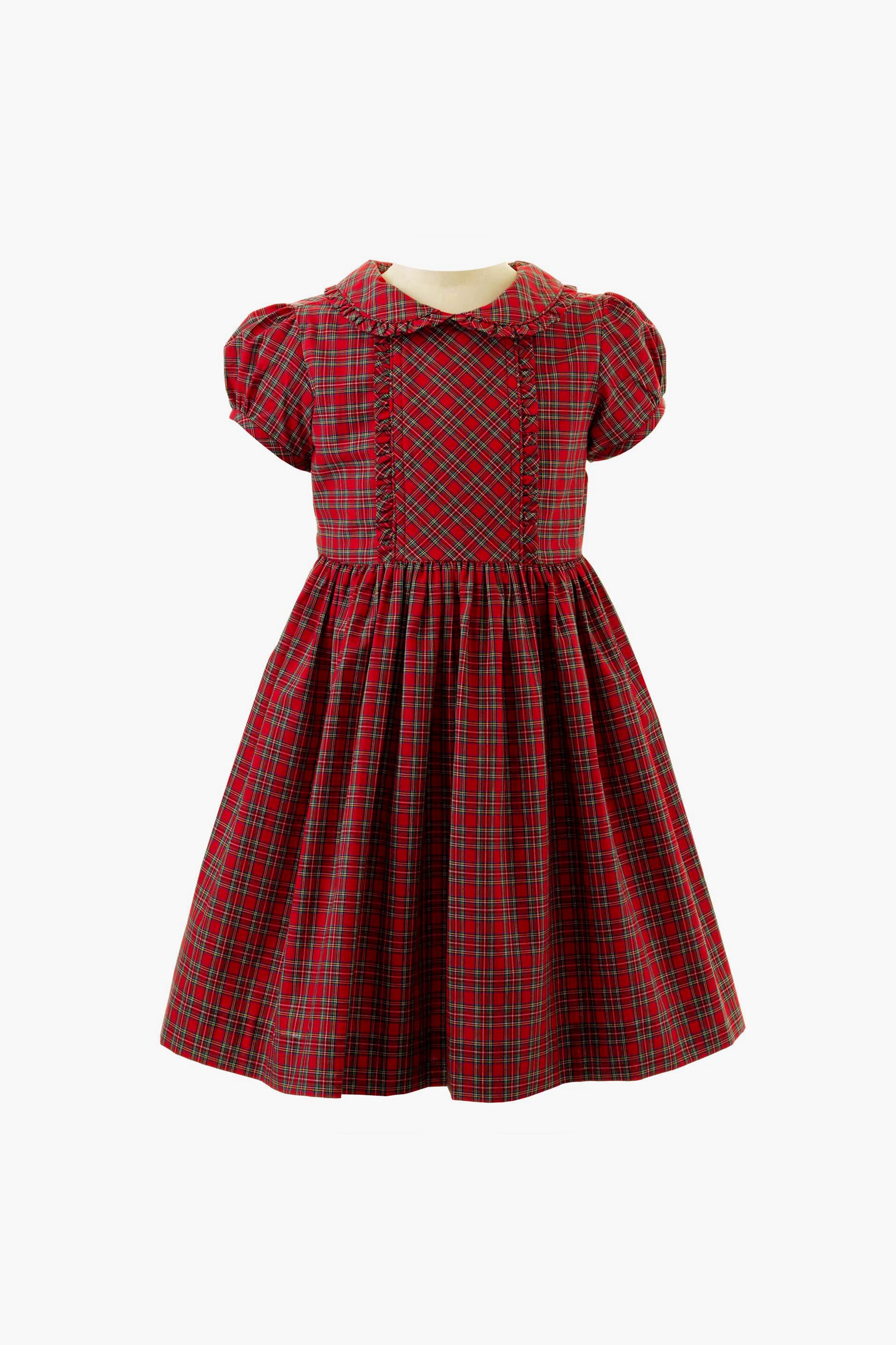 Tartan Frill Dress-Charming Tale Store