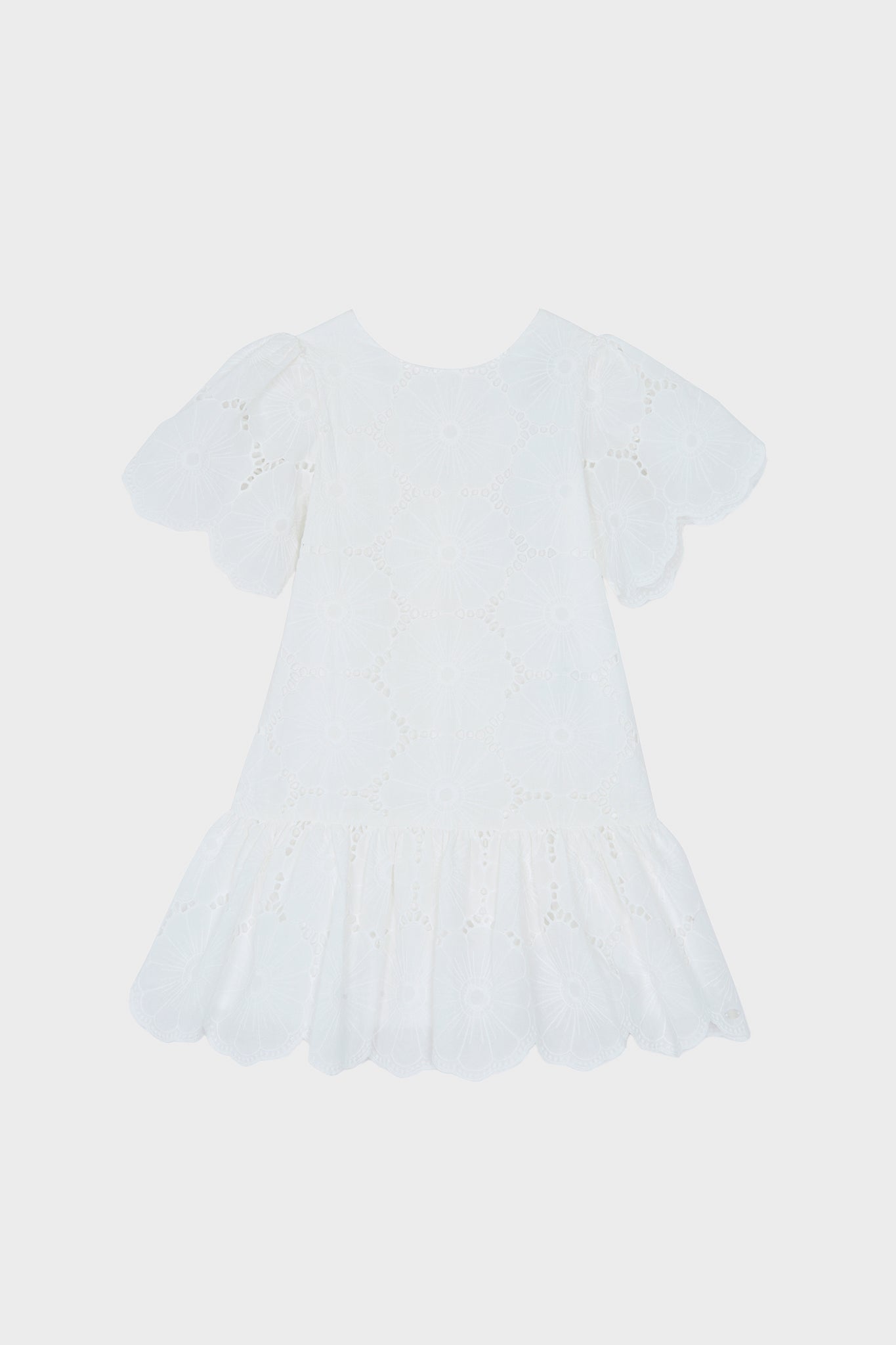 White Eyelet Dress-Charming Tale Store
