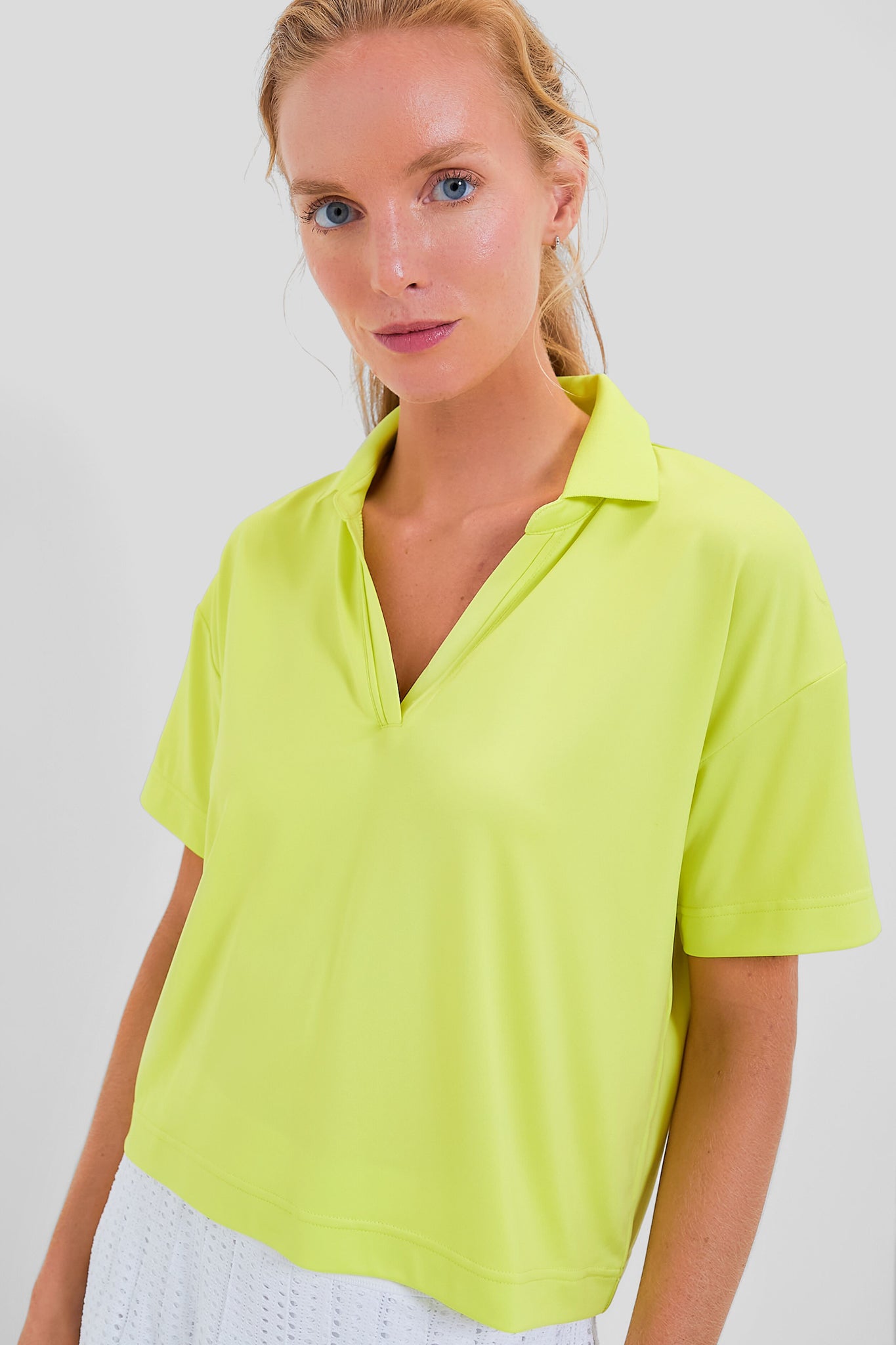Citron Cropped Caroline Polo-Charming Tale Store