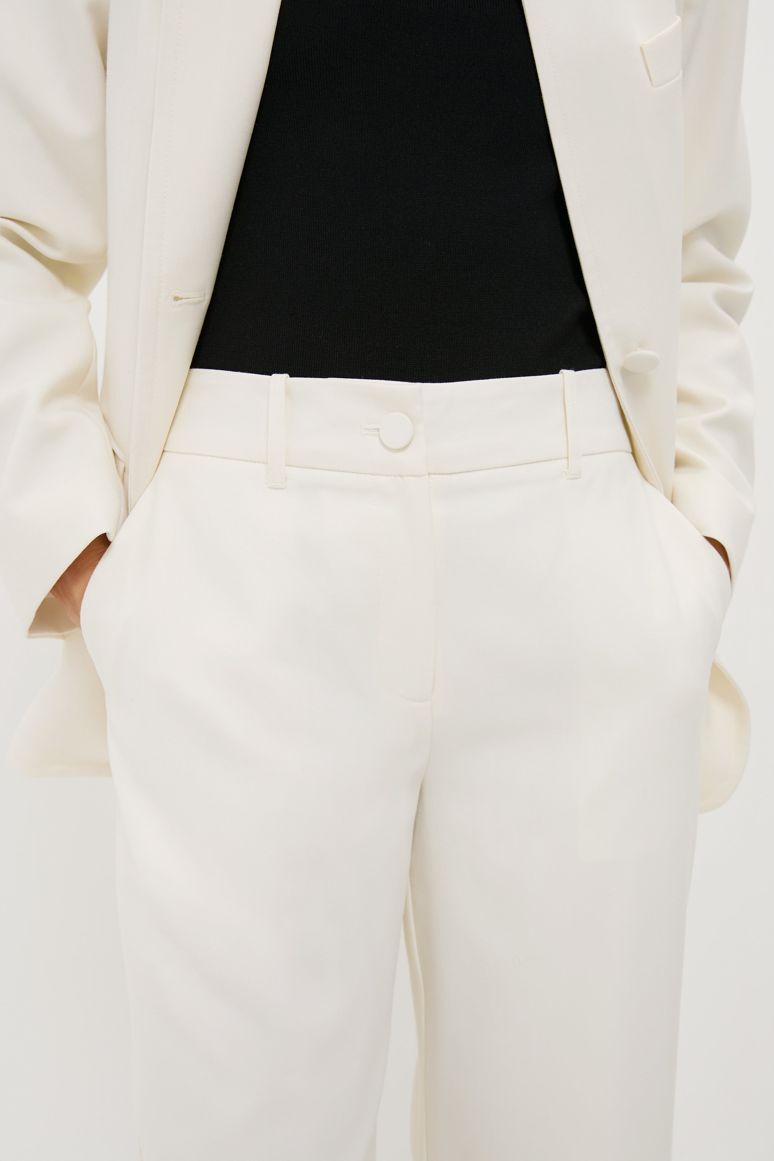 Cream Wool Watson Pants-Charming Tale Store