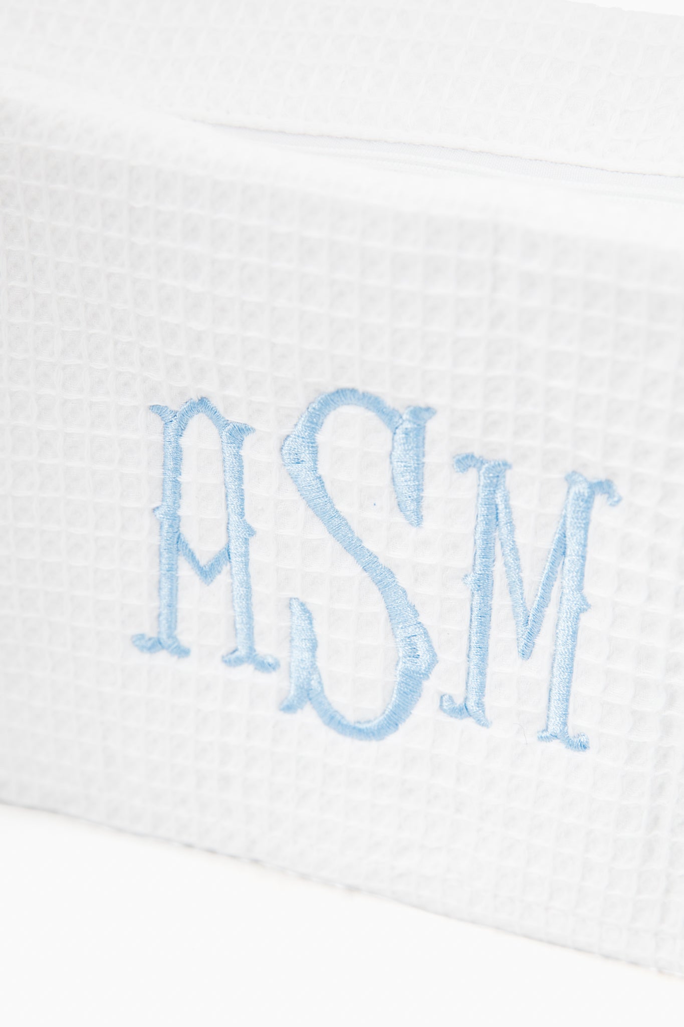 Cotton Waffle Cosmetic Bag-Charming Tale Store