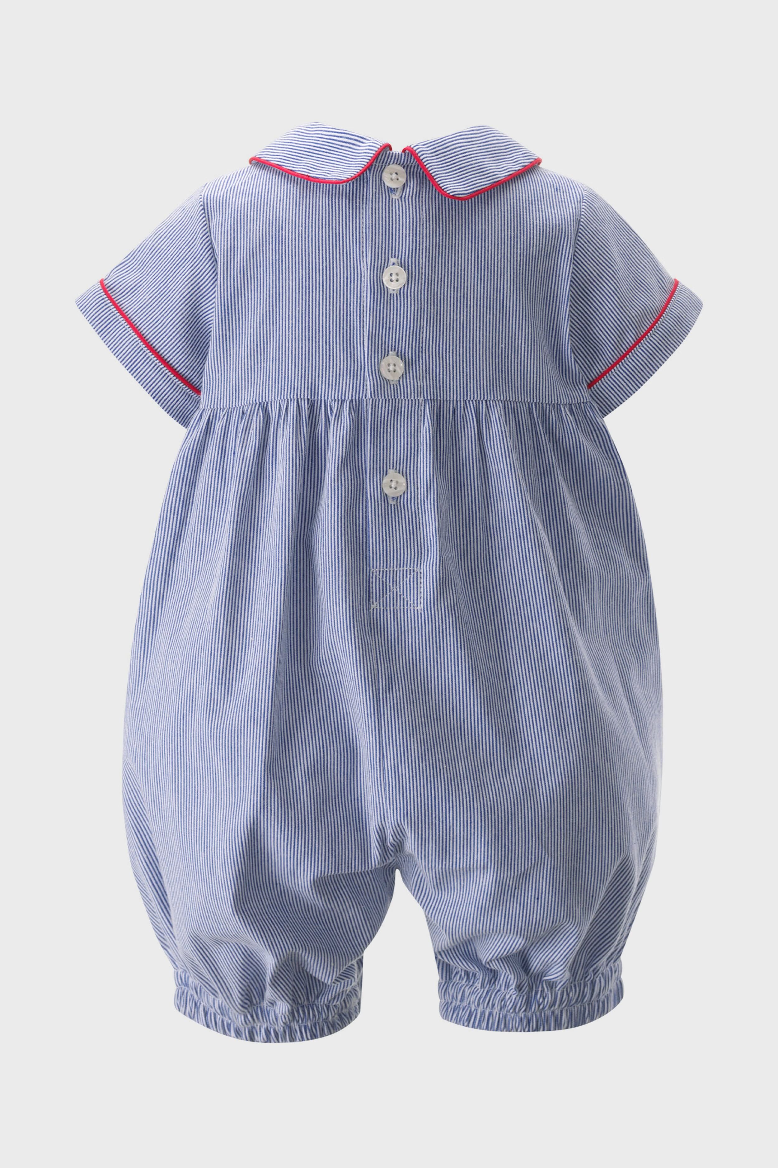 Sailboat Smocked Babysuit-Charming Tale Store