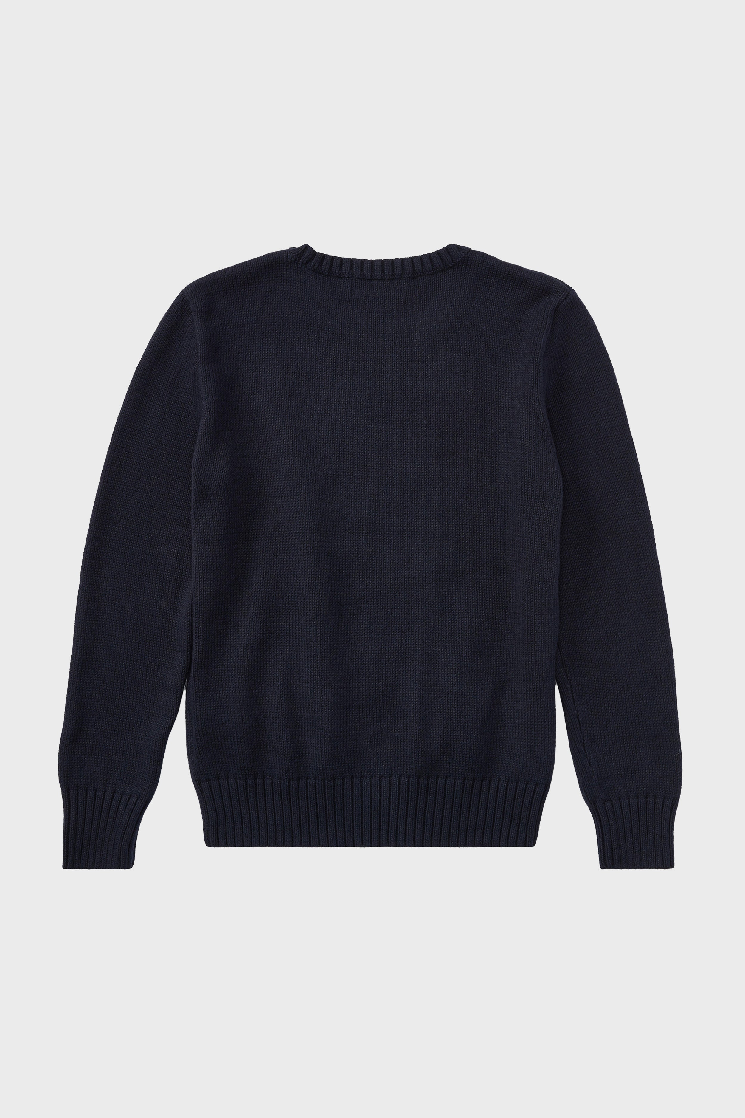 Boys Long-Sleeve Flag Bear Crewneck Sweater-Charming Tale Store