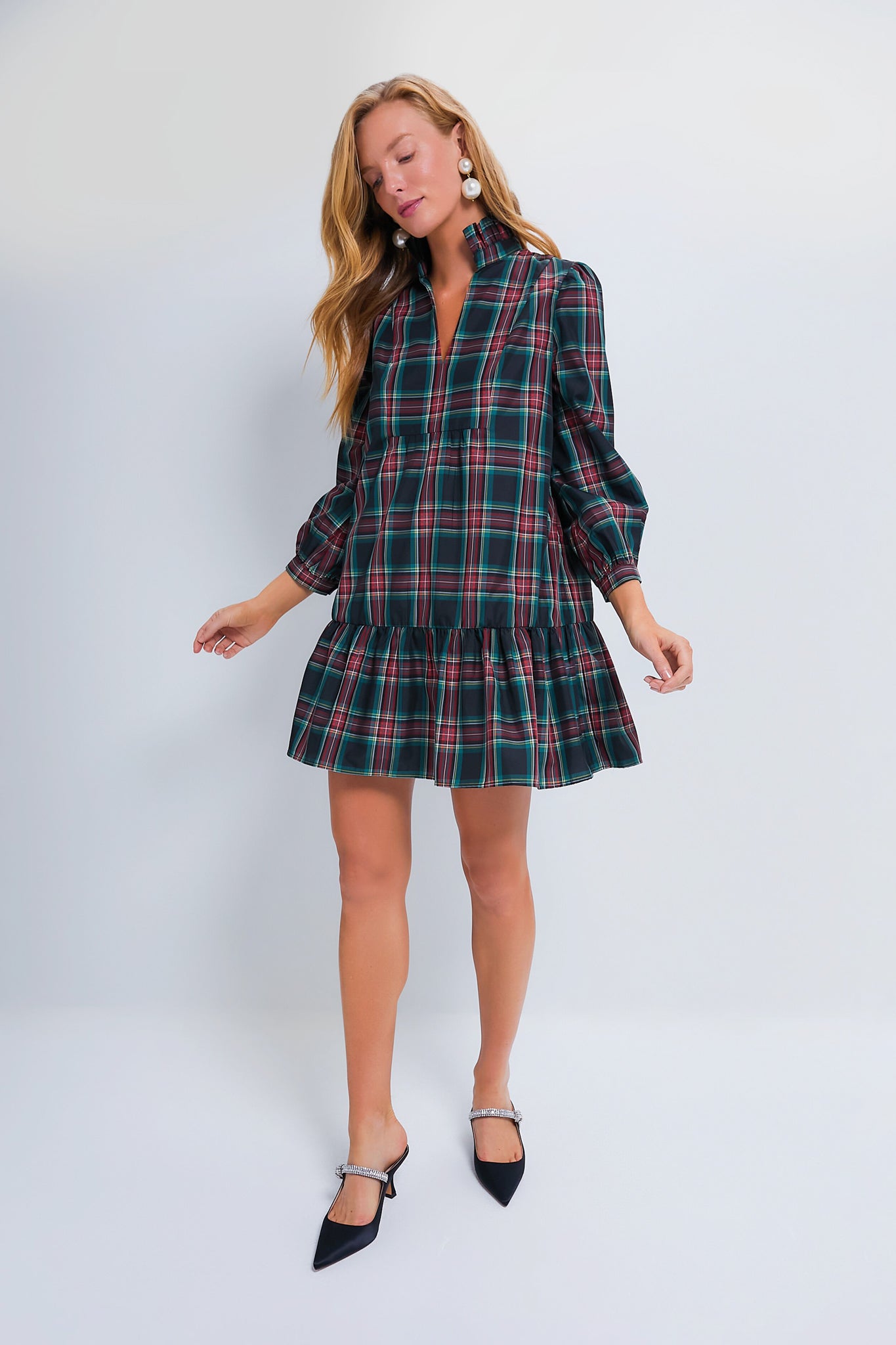 Highland Tartan Palmerston Dress-Charming Tale Store