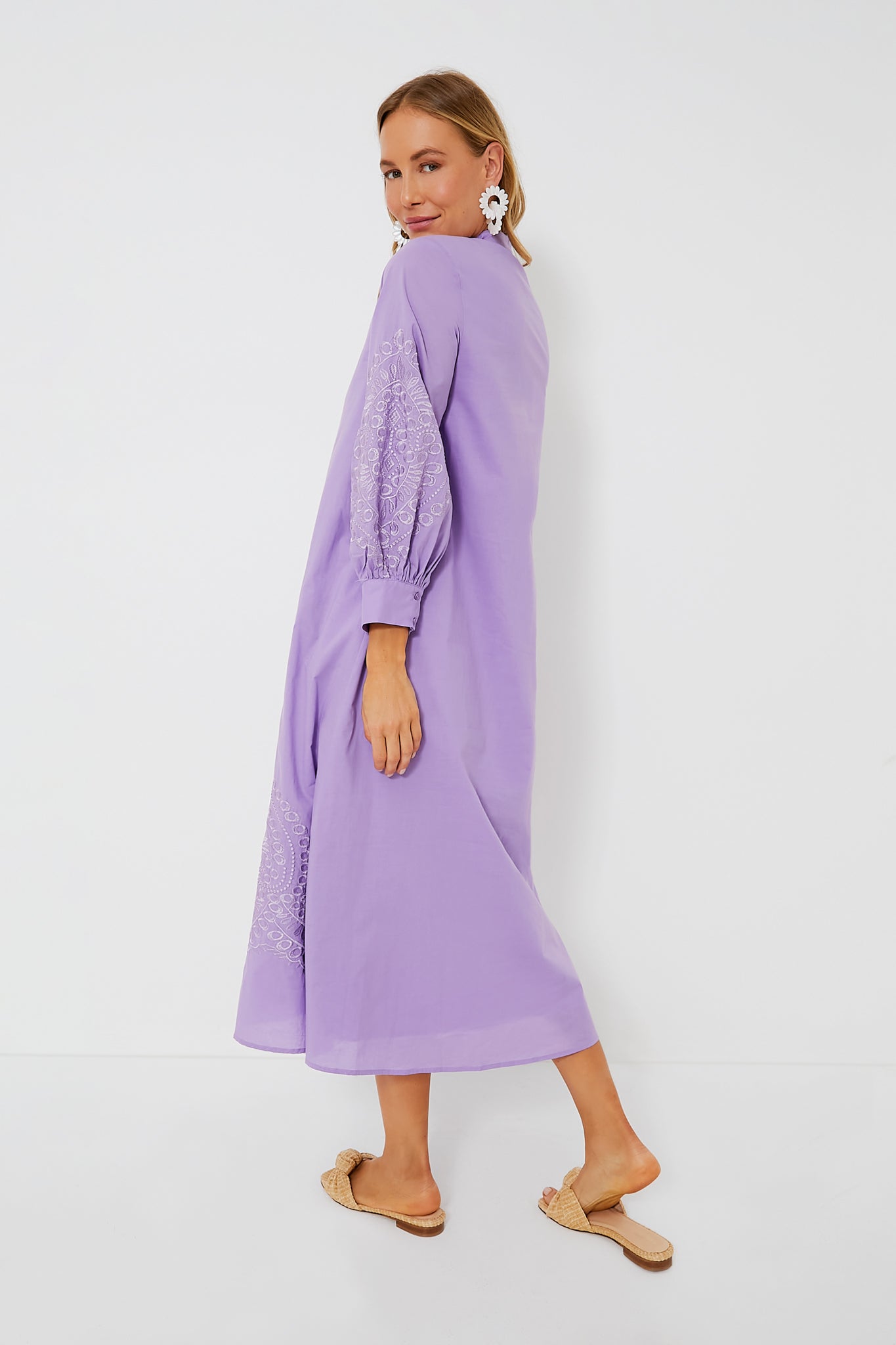 Embroidered Wisteria Caftan-Charming Tale Store