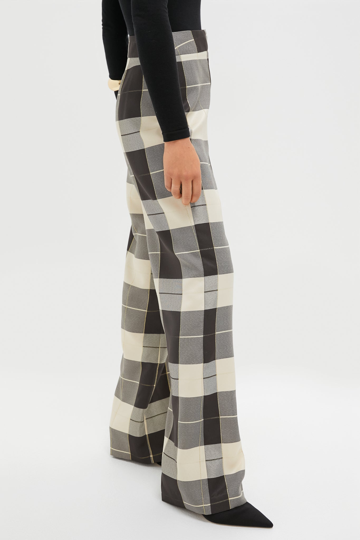 Champagne Problems Plaid Erin Pants-Charming Tale Store
