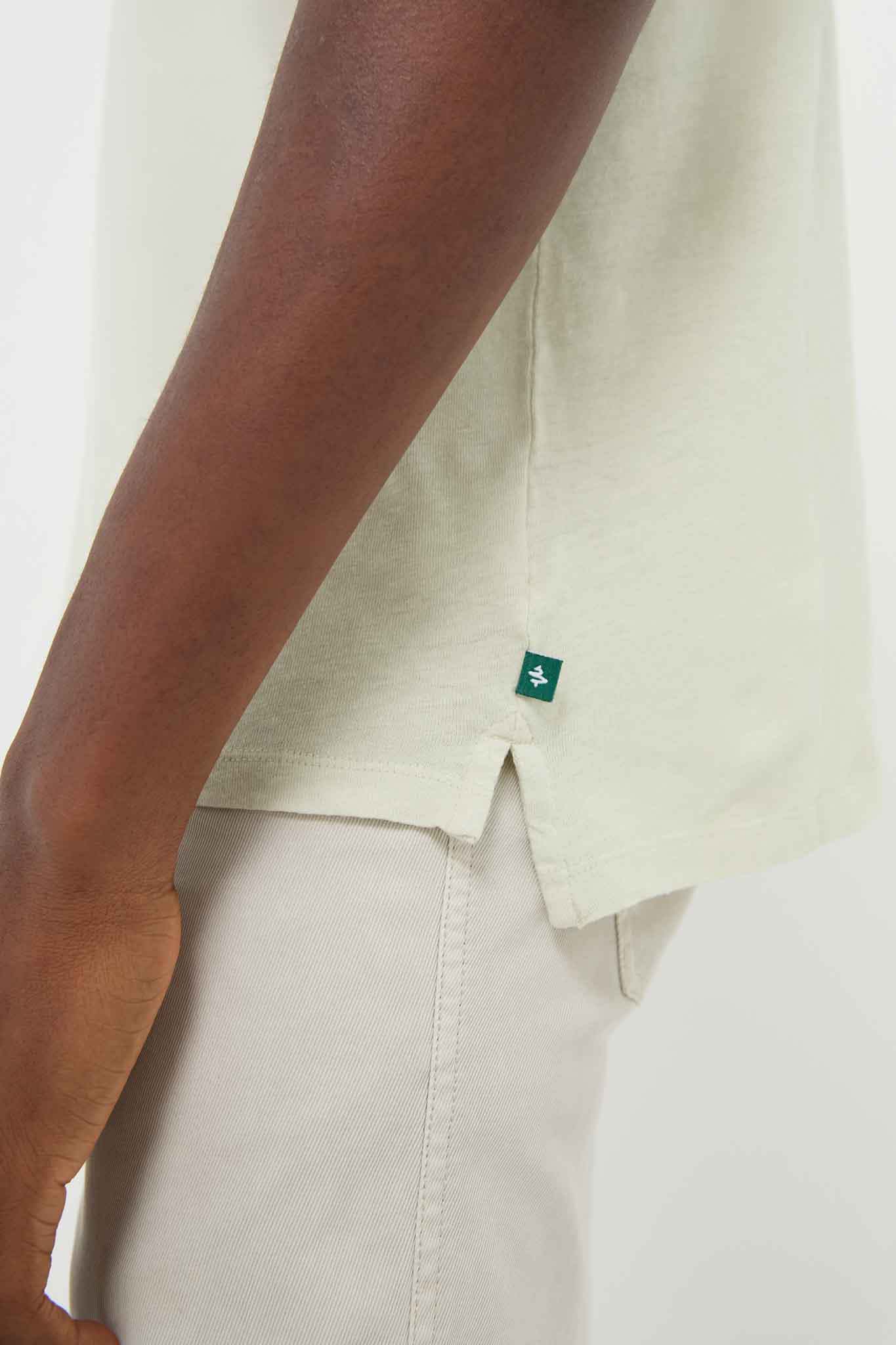 Sea Moss Drift Linen Polo-Charming Tale Store