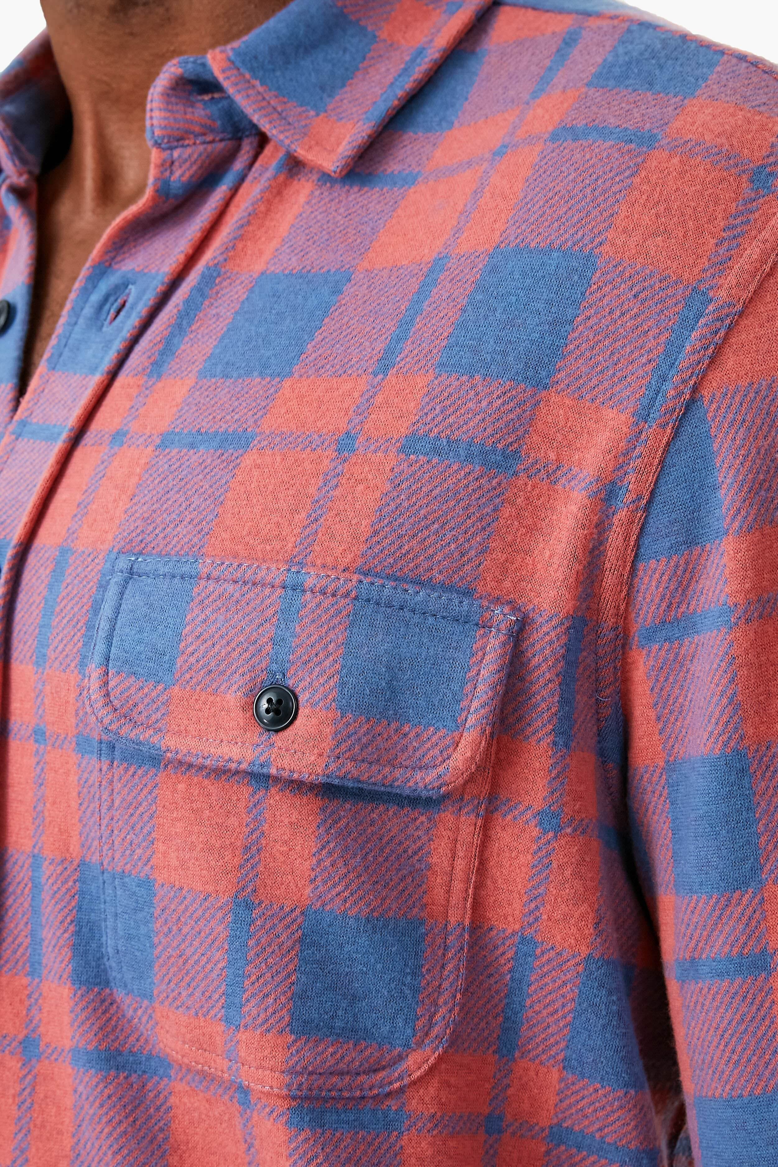 Rose Blue Check Legend Sweater Shirt-Charming Tale Store