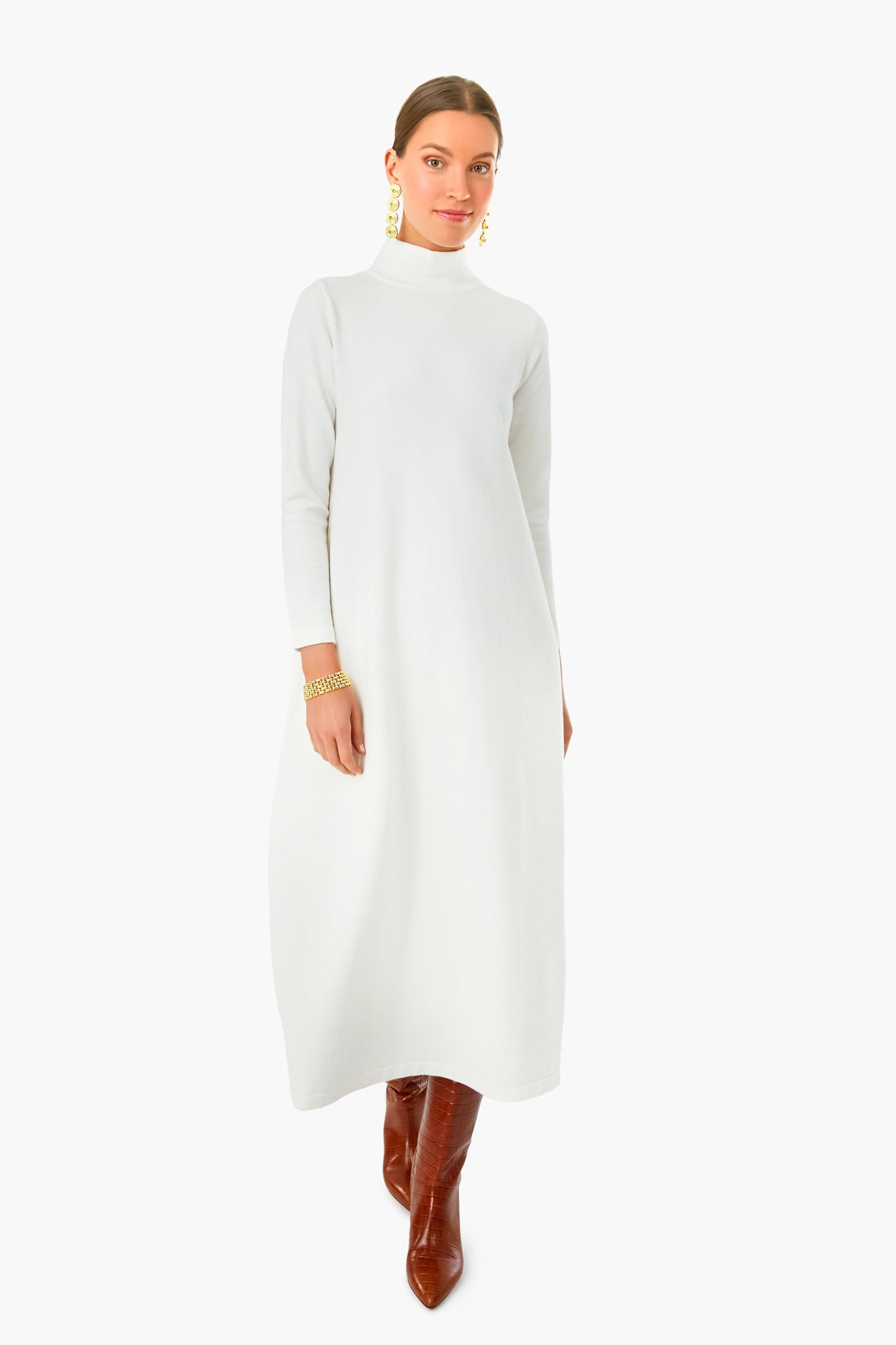 Pearled Ivory Ellery Dress-Charming Tale Store