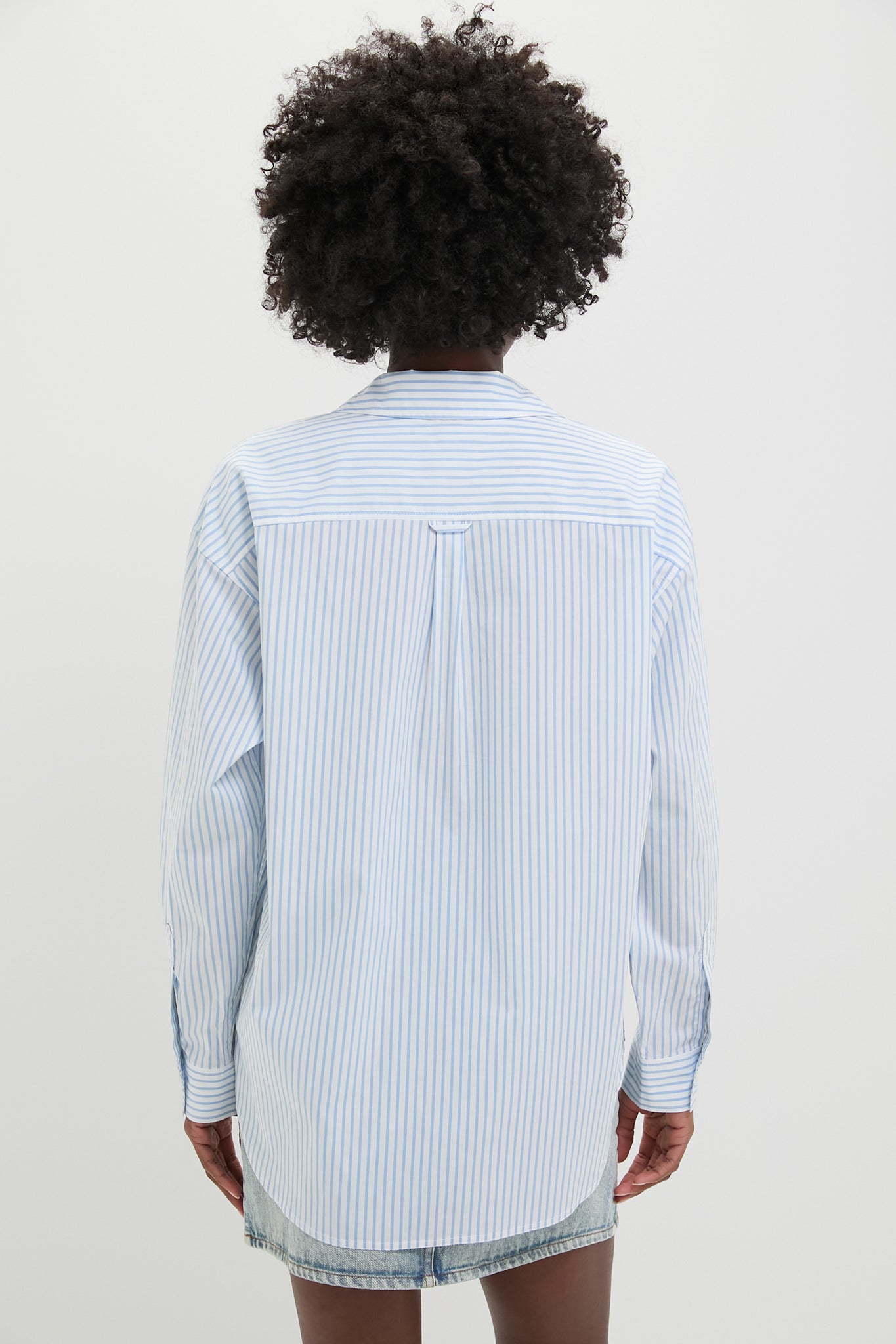 Chambray and White Stripe Wexler Button Down-Charming Tale Store