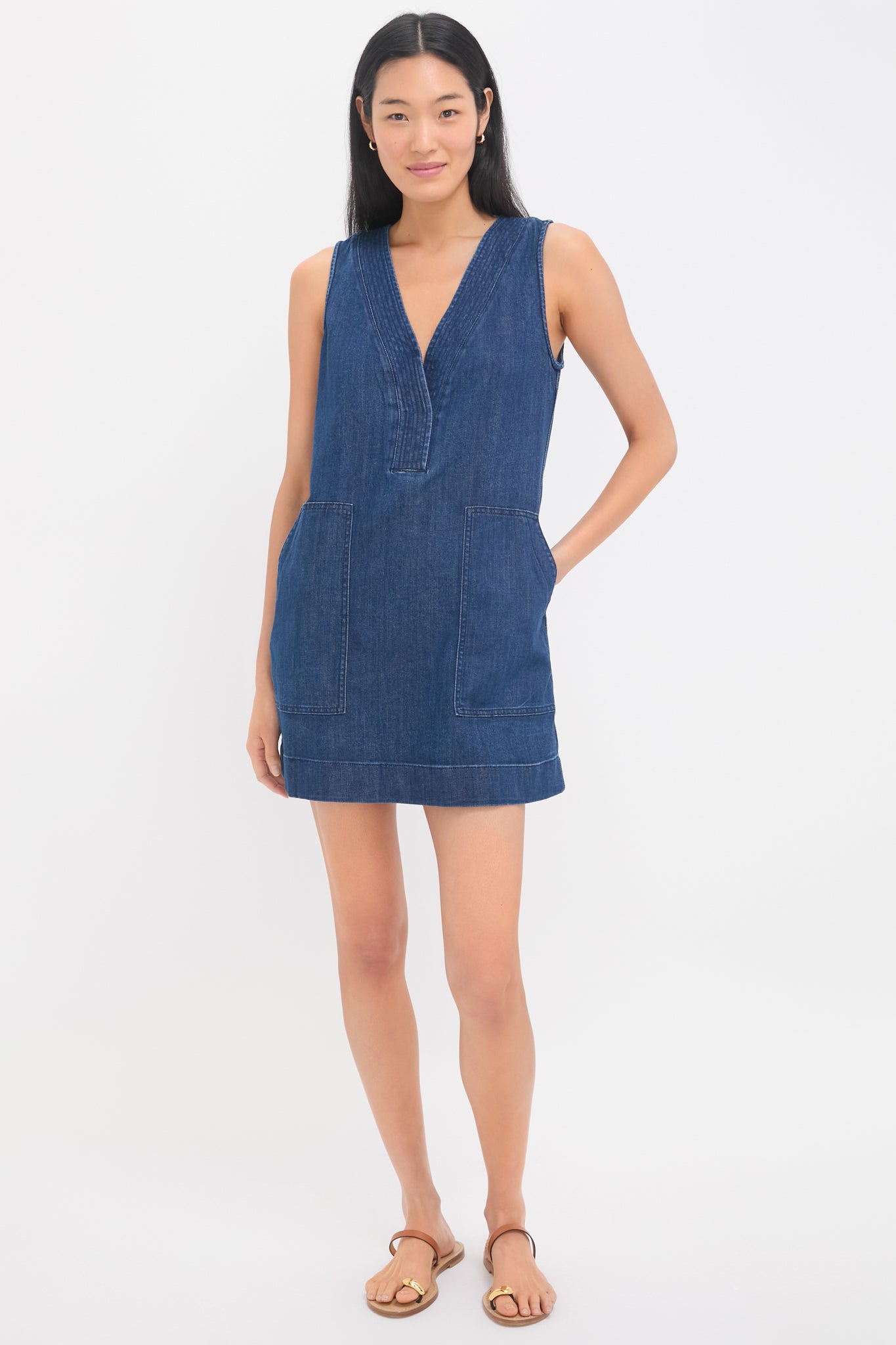 Dusk Dive Wash Azure Dress-Charming Tale Store