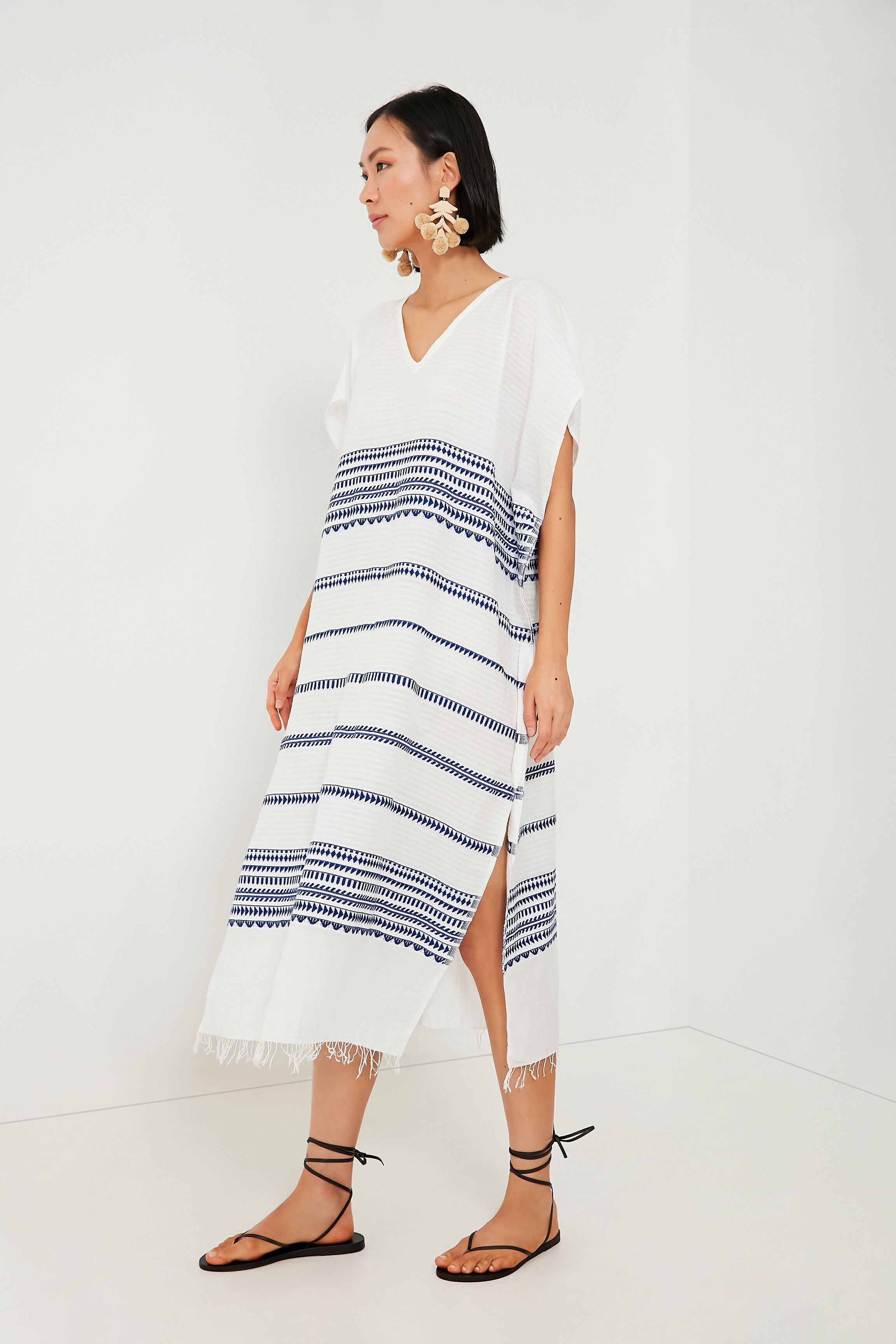 Blue Yani Classic Caftan-Charming Tale Store