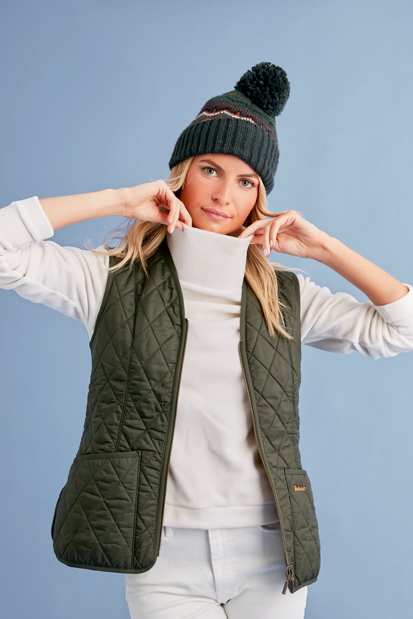 Dark Olive Fleece Betty Liner-Charming Tale Store