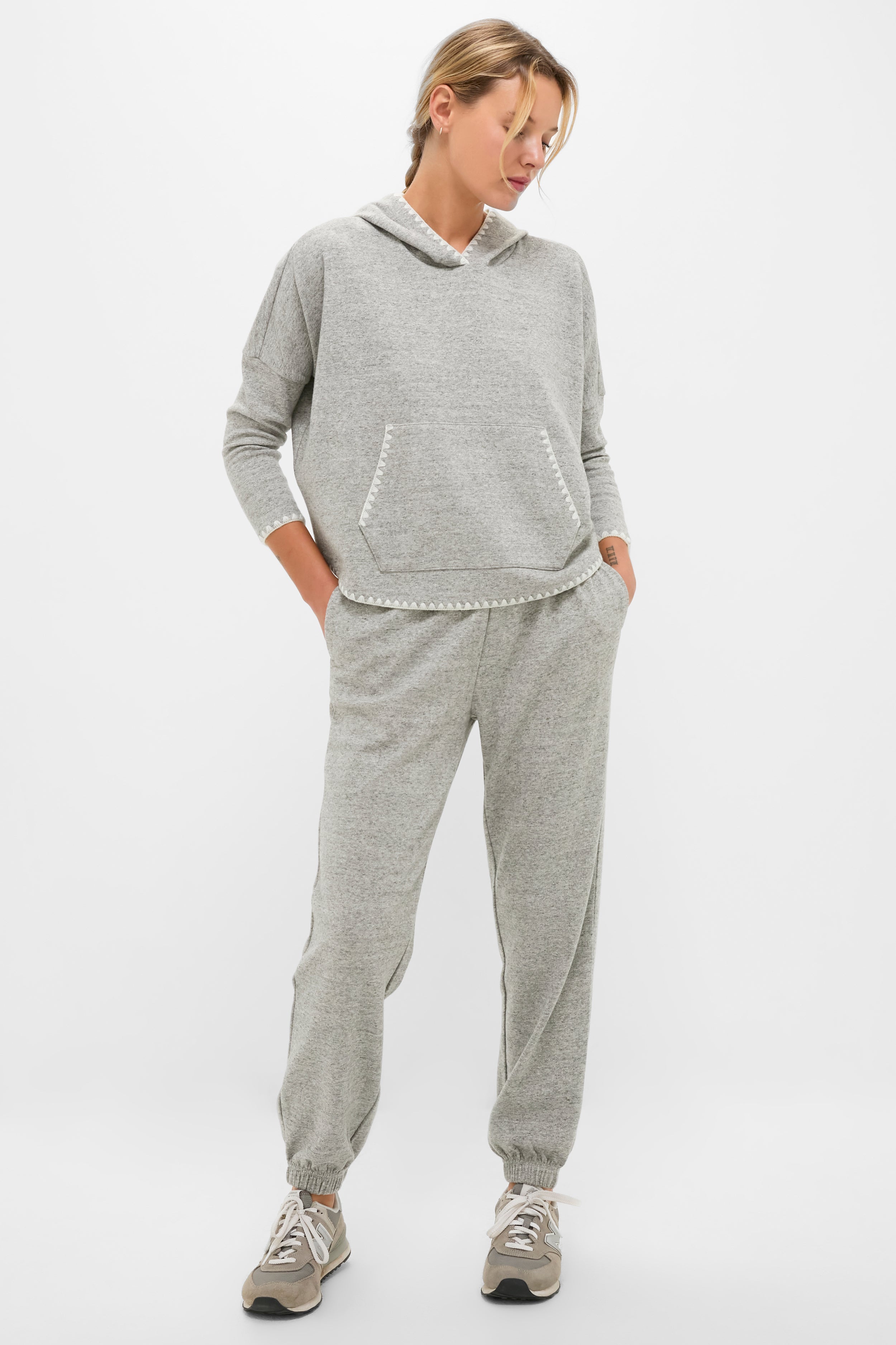 Heathered Gray Anderson Sweatpants-Charming Tale Store