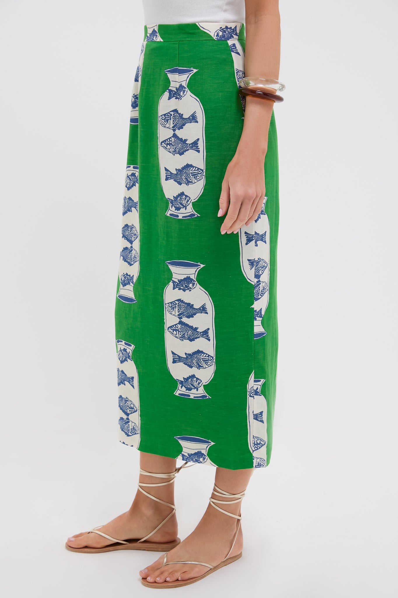 Herring Green Isla Skirt-Charming Tale Store