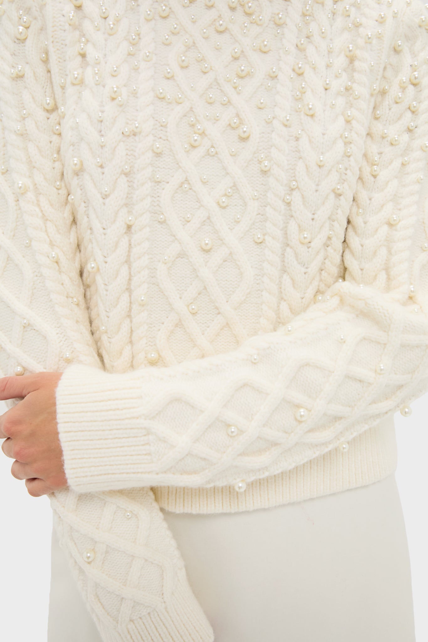 Pearl Embellished Ellis Sweater-Charming Tale Store