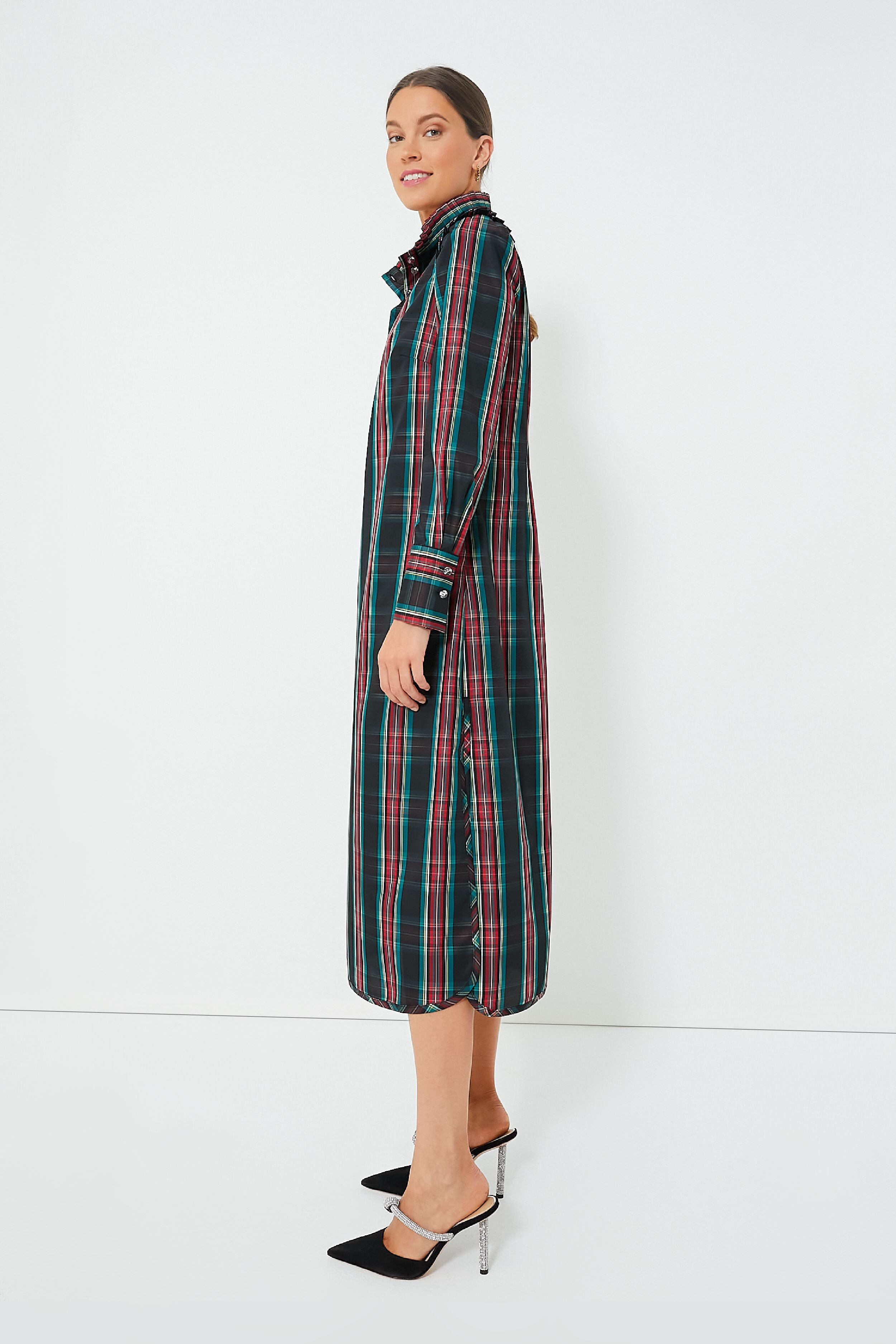 Highland Tartan Demy Dress-Charming Tale Store