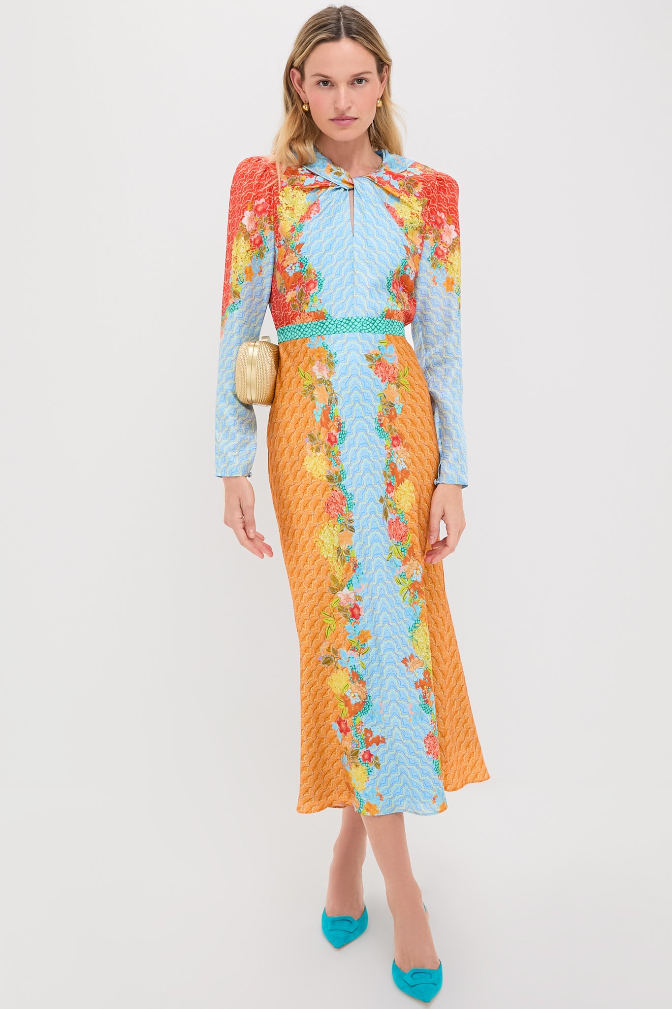 Florentina Cloud Caludia Midi Dress-Charming Tale Store