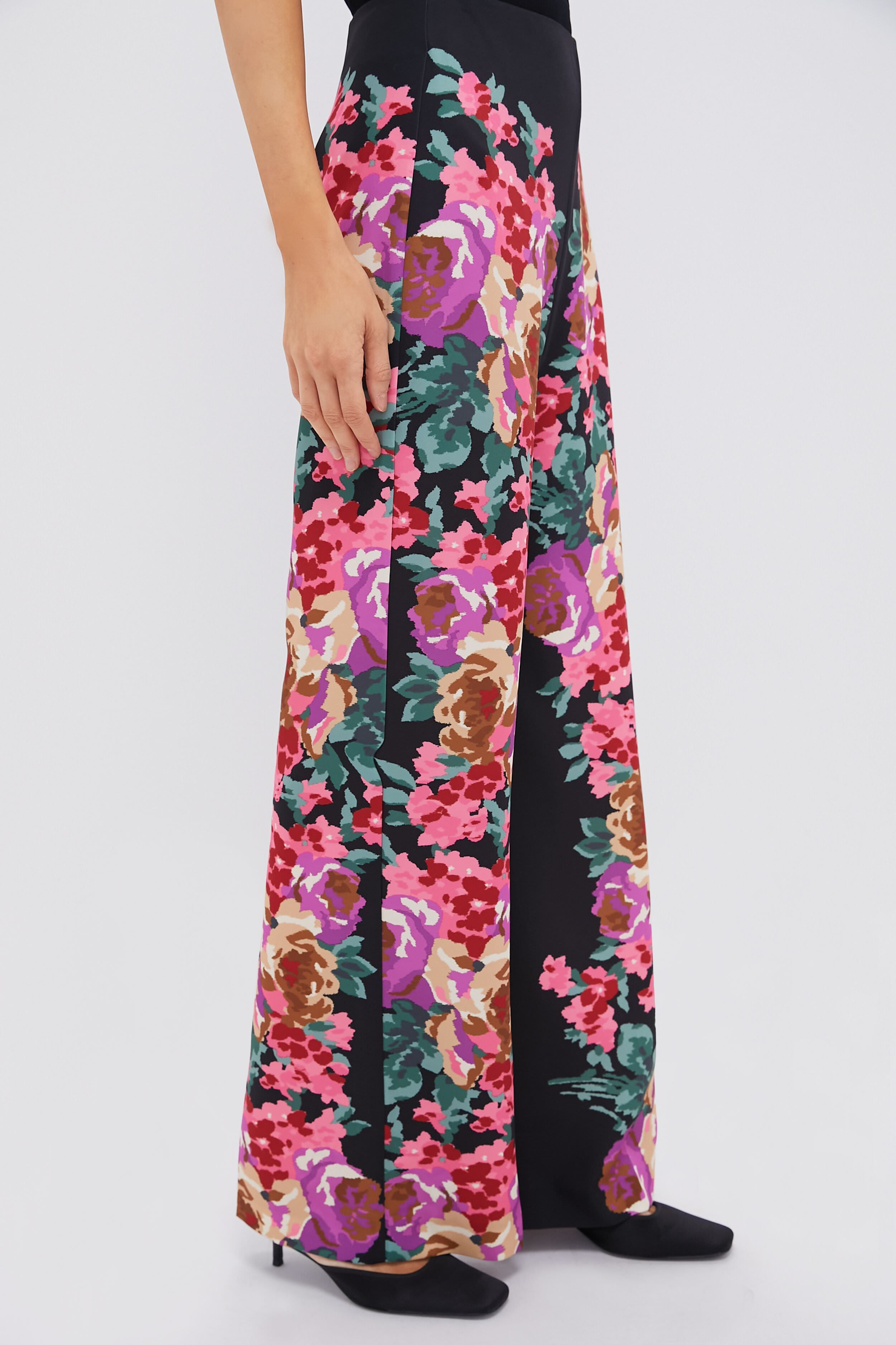 Climbing Roses Drapey Twill Erin Pants-Charming Tale Store