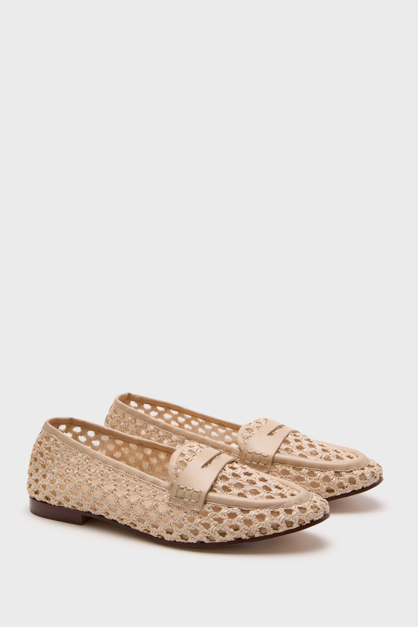 Bone Woven Rowan Loafers-Charming Tale Store