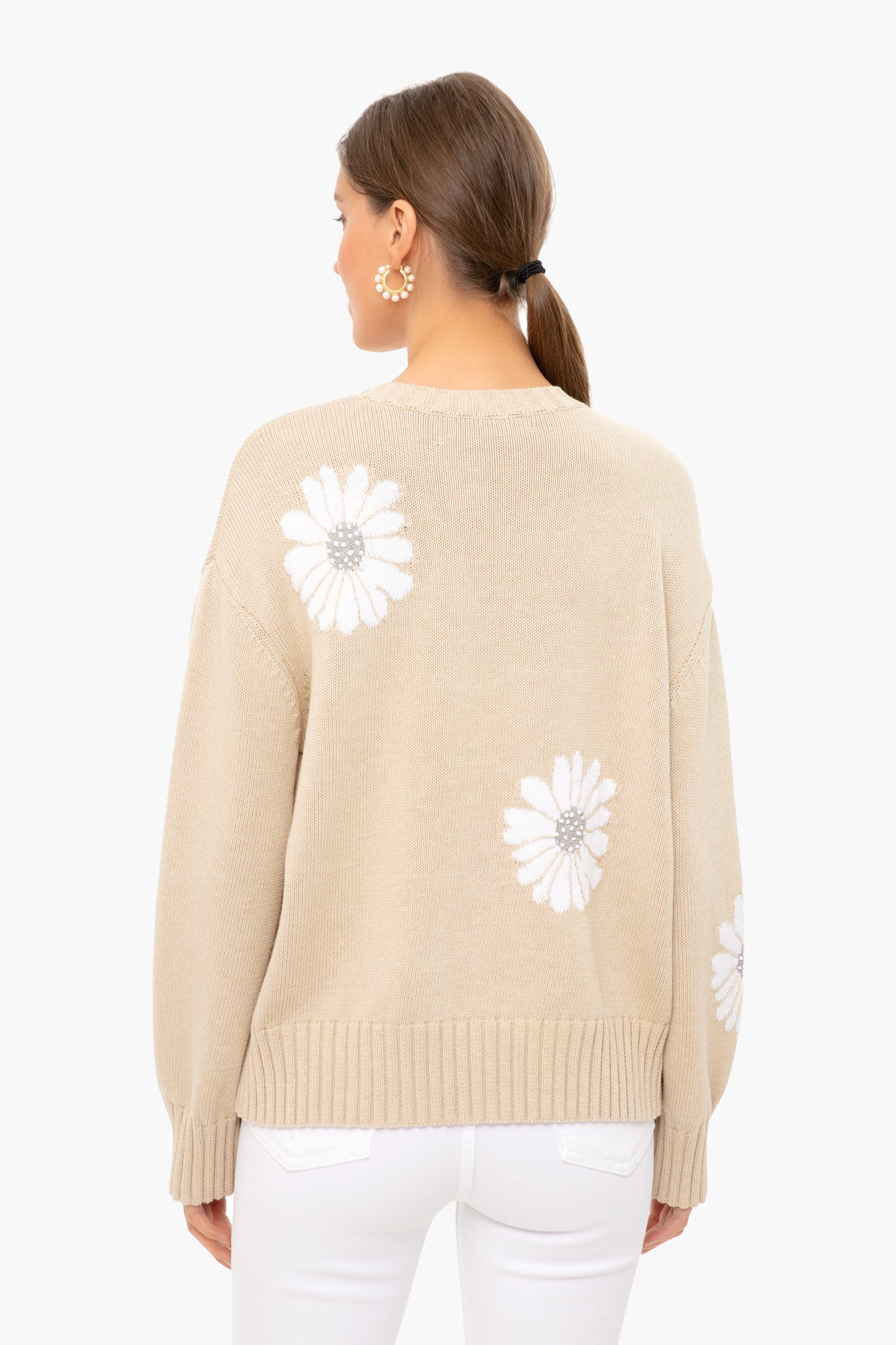 Tan Miss Daisy Sweater-Charming Tale Store