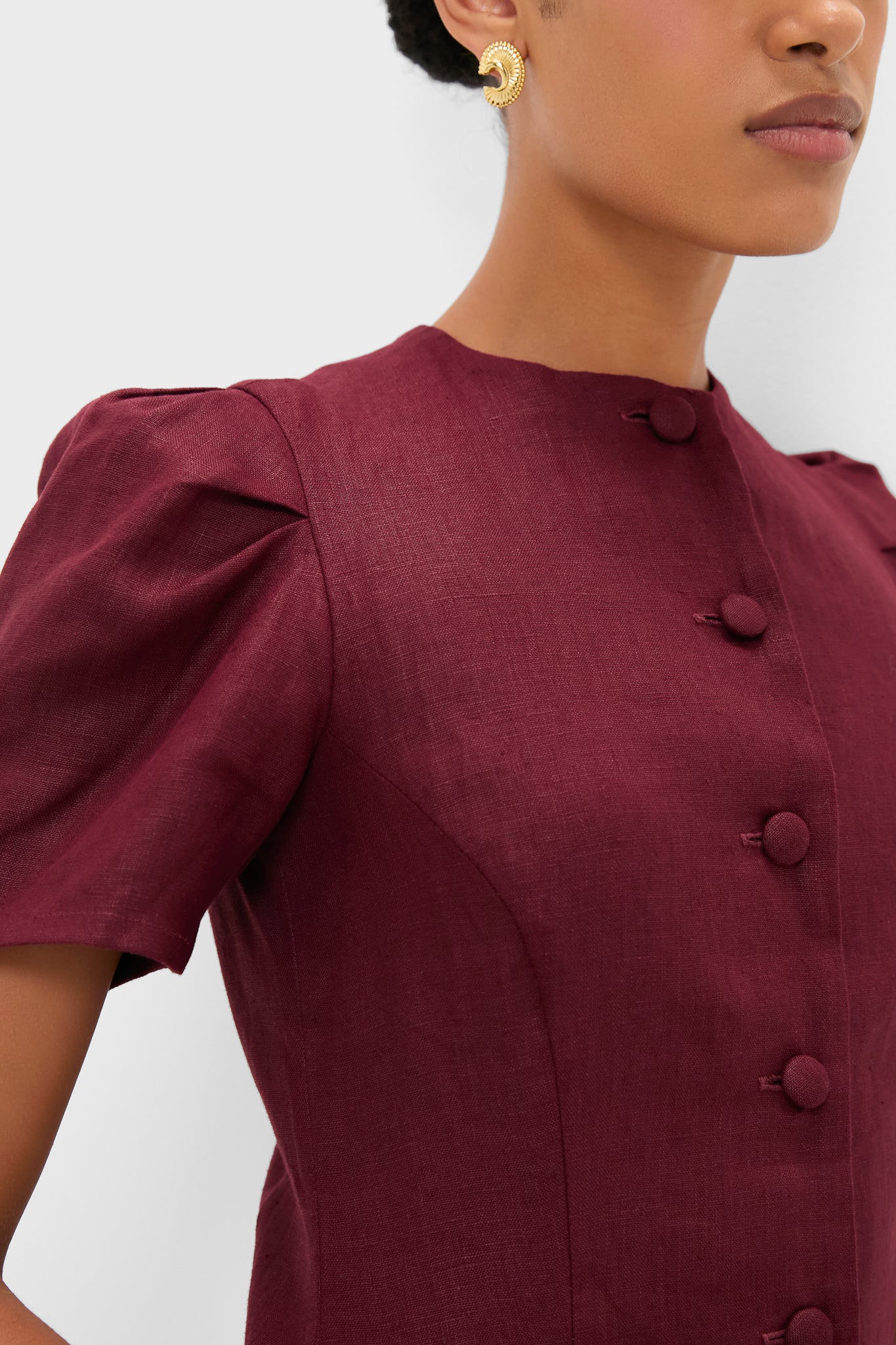 Bordeaux Emma Mini Dress-Charming Tale Store