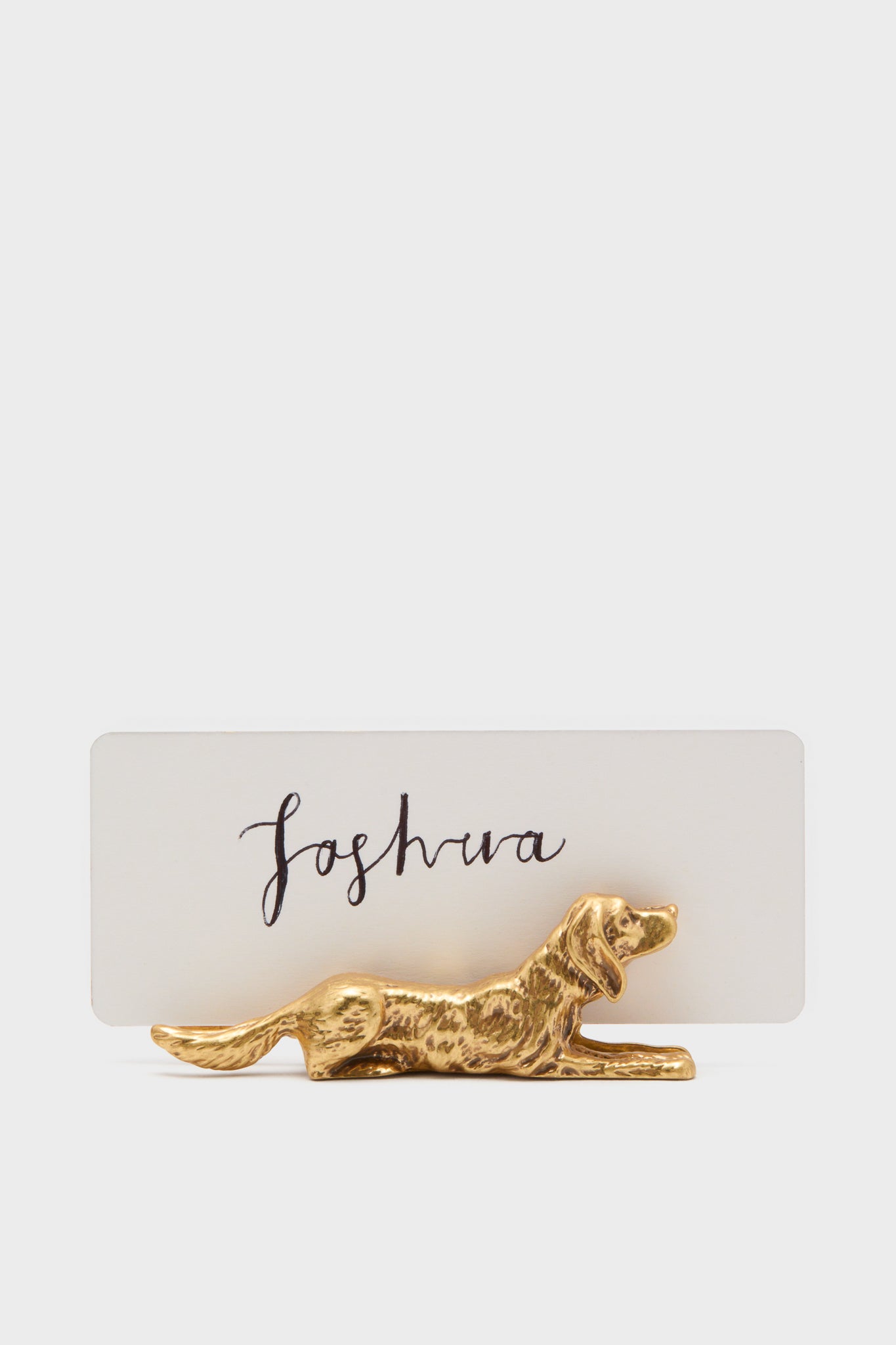 Gold Dog Place Card Holders Set of 4-Charming Tale Store