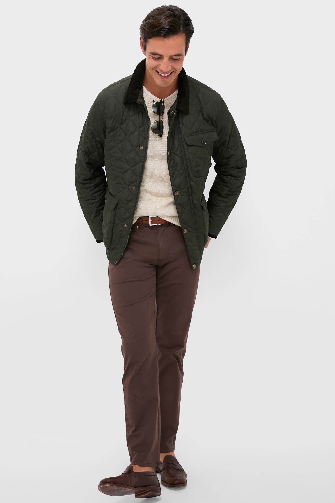 Sage Hornby Quilted Jacket-Charming Tale Store