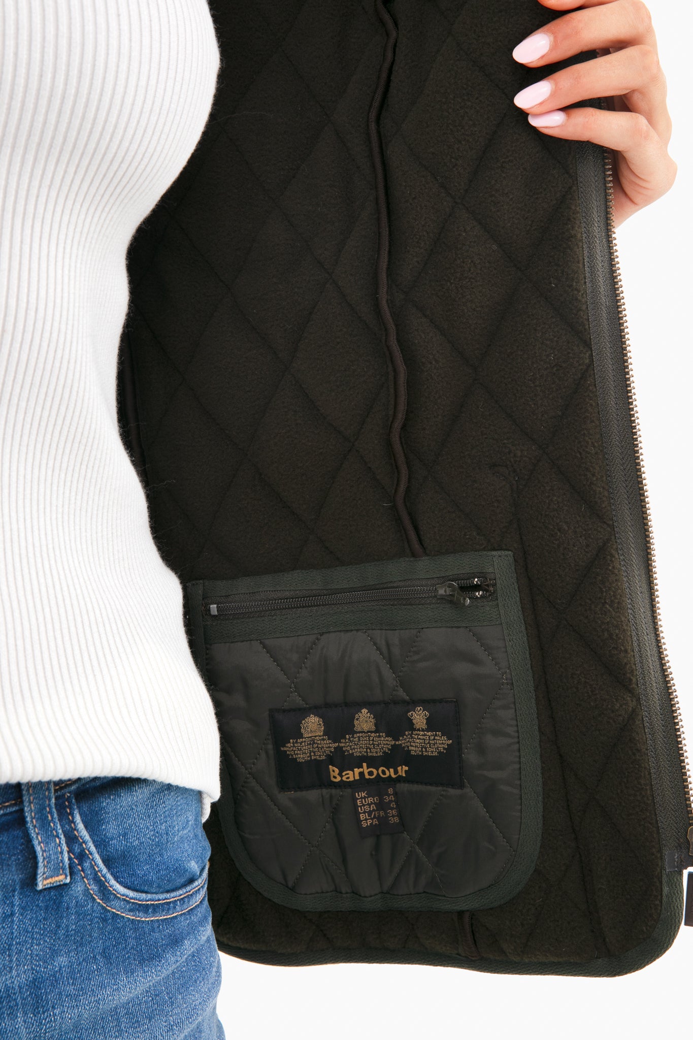 Dark Olive Fleece Betty Liner-Charming Tale Store