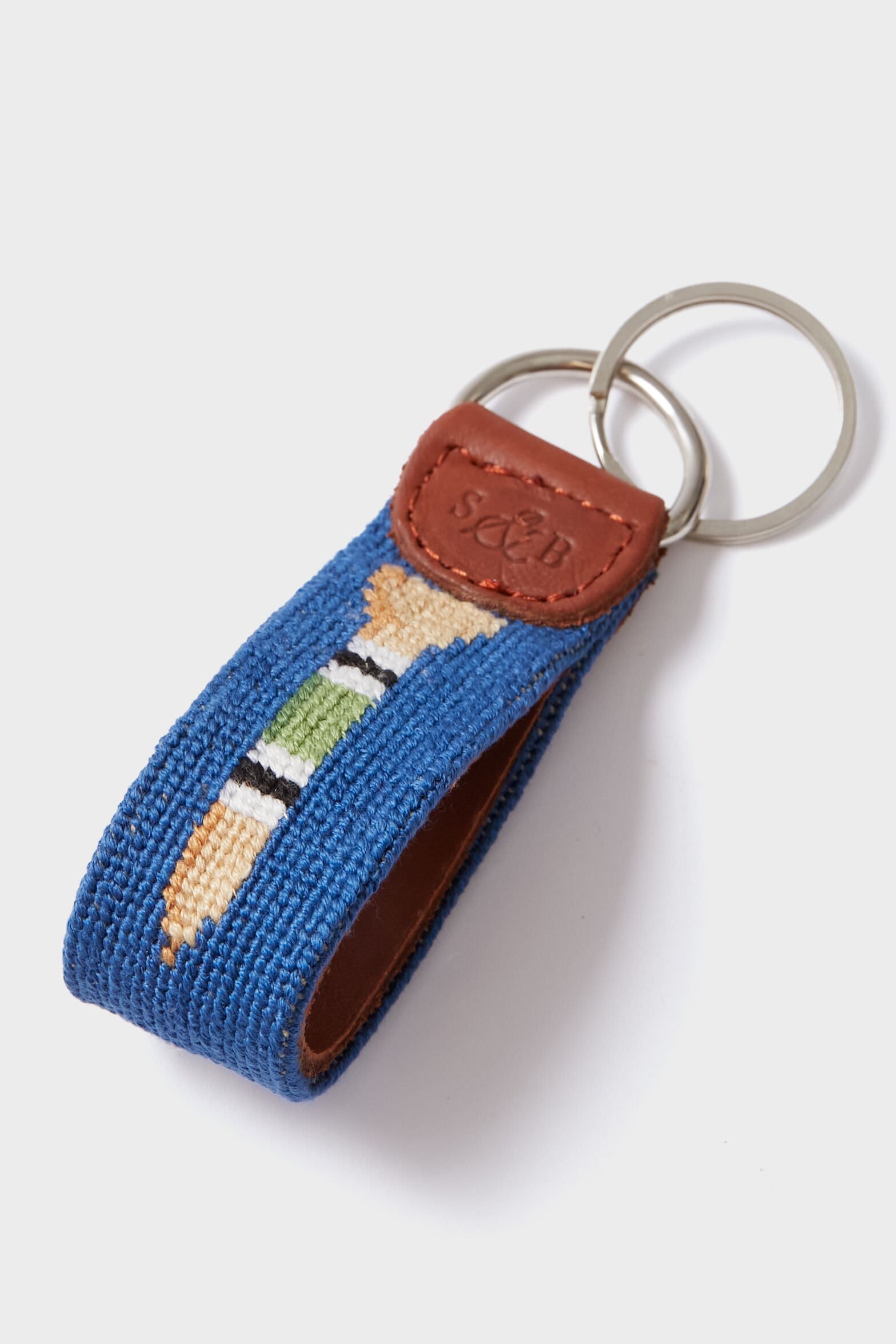 Golf Tees Needlepoint Key Fob-Charming Tale Store
