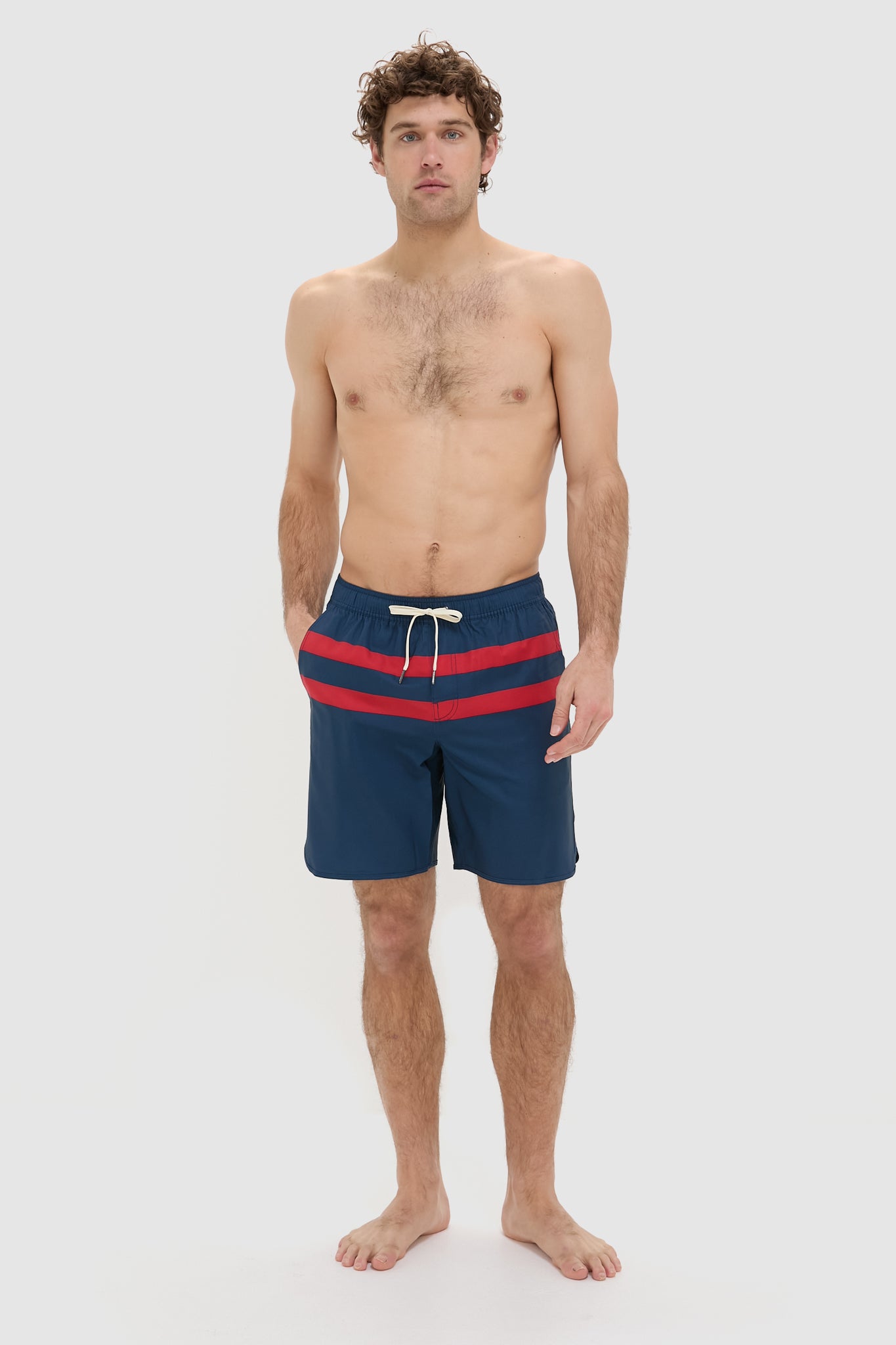 Red Stripe Anchor Trunks-Charming Tale Store