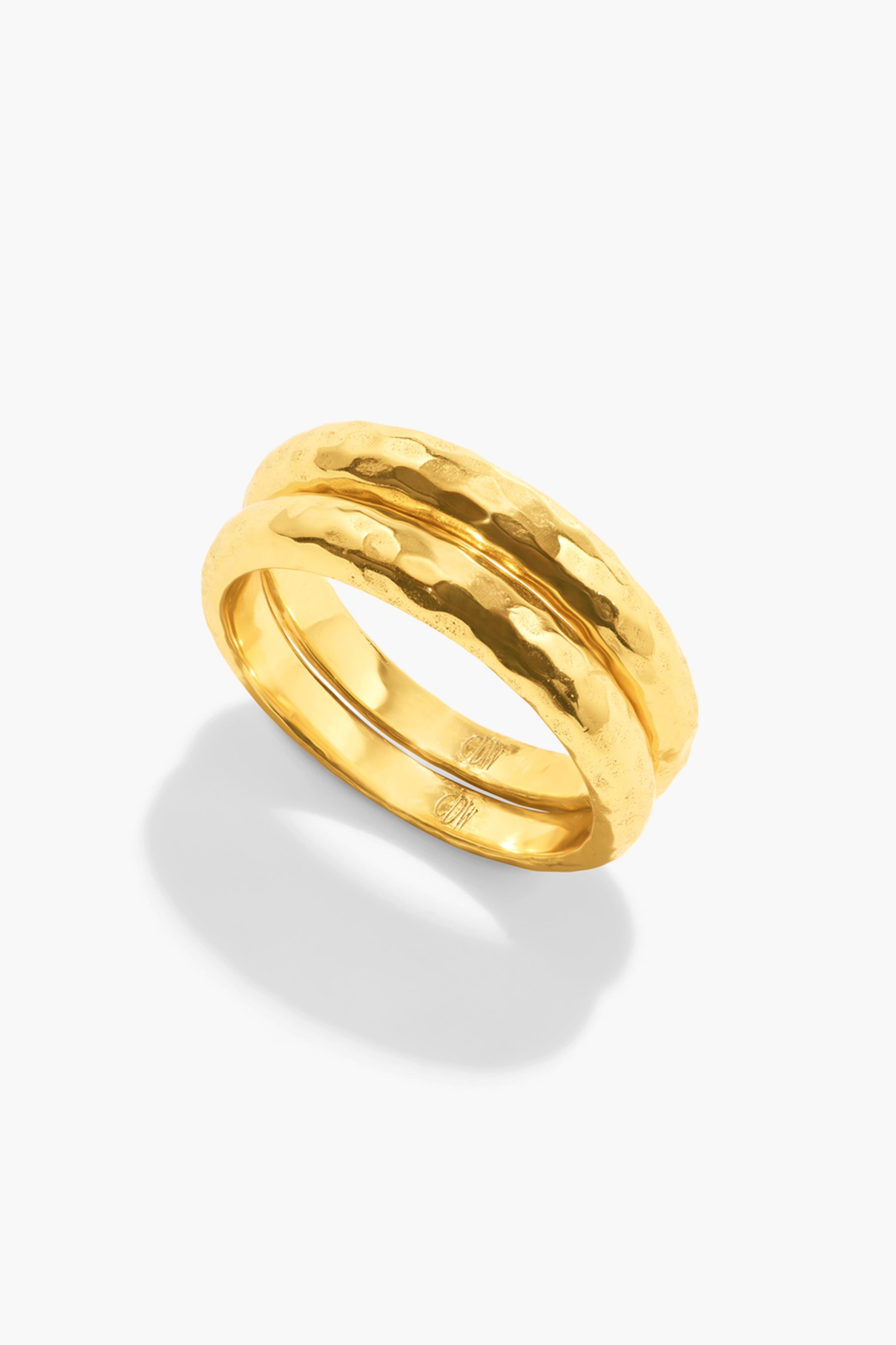 Cleopatra Slice Stacking Ring Set-Charming Tale Store