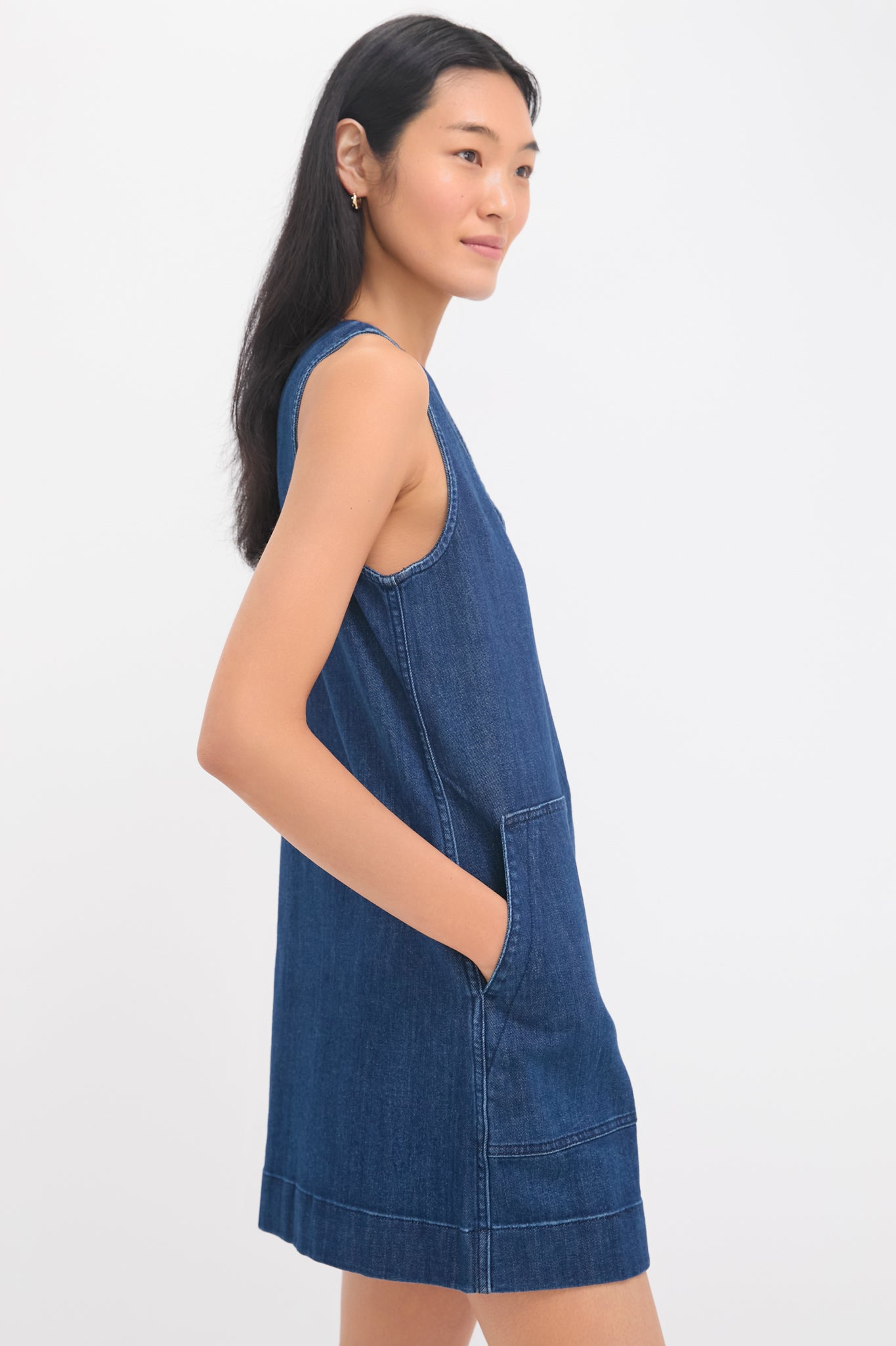 Dusk Dive Wash Azure Dress-Charming Tale Store