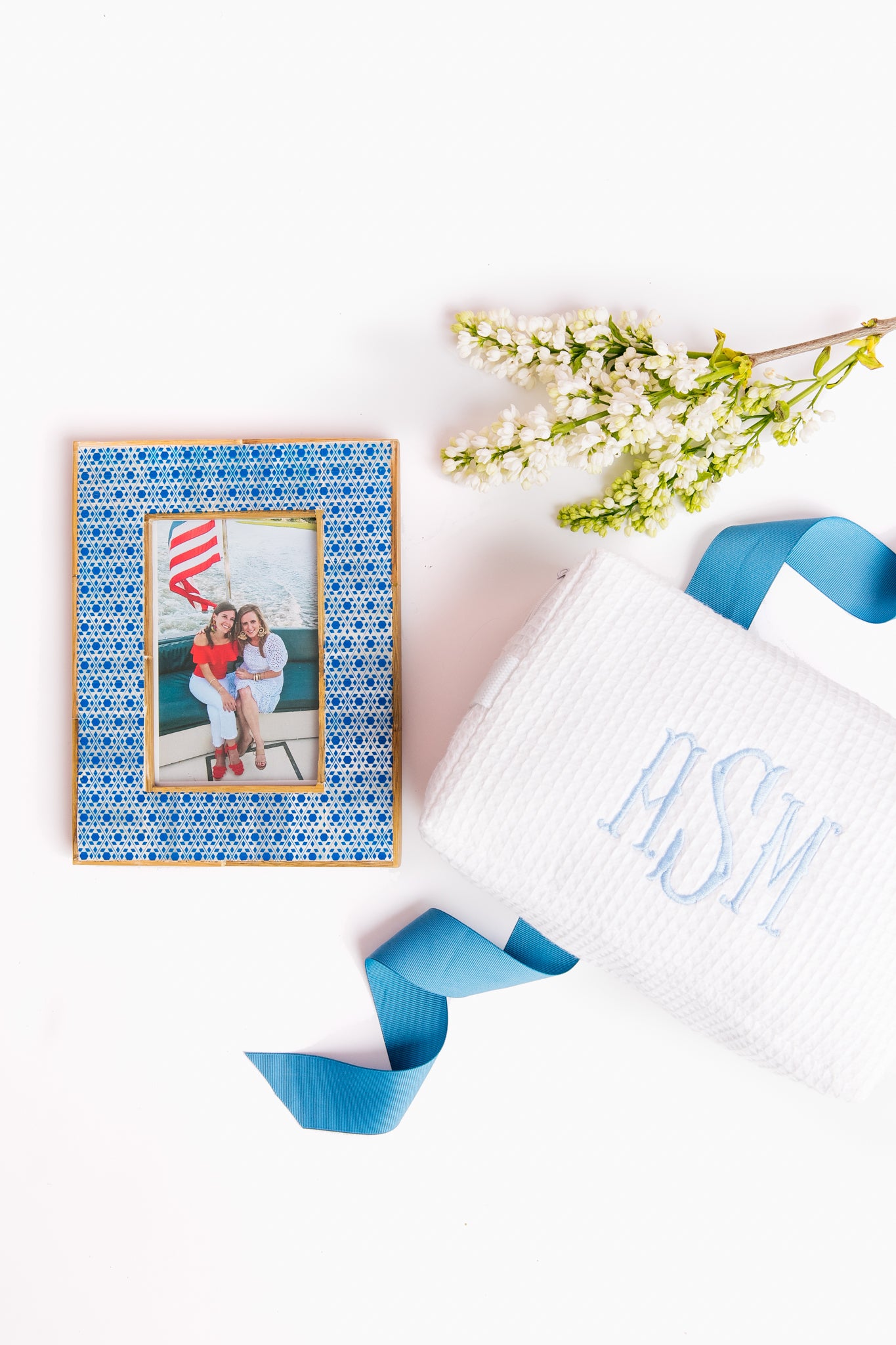 Cotton Waffle Cosmetic Bag-Charming Tale Store